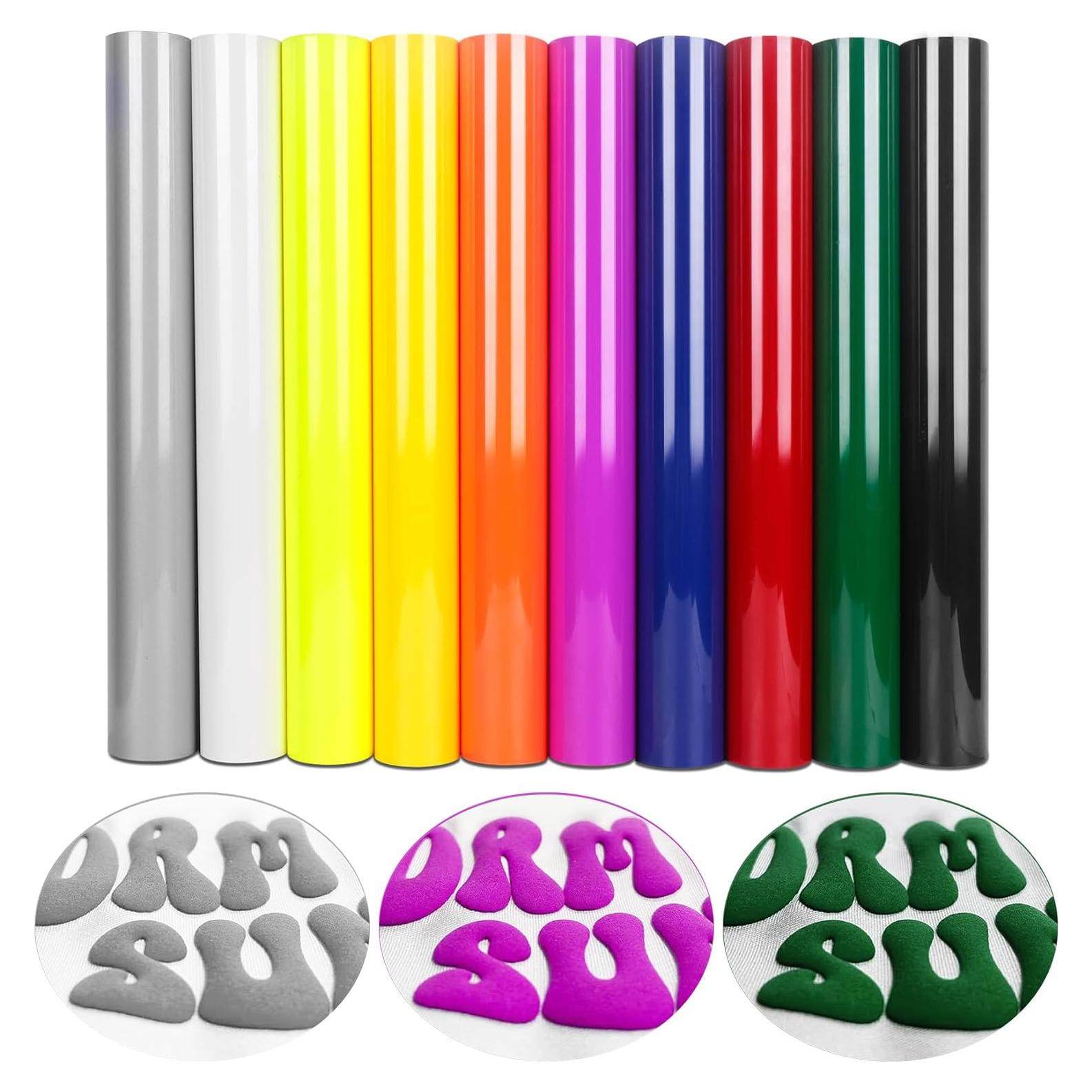 Vinilo de Transferencia de Calor Puff HTV TORC 10 Hojas 30.48x25.4cm