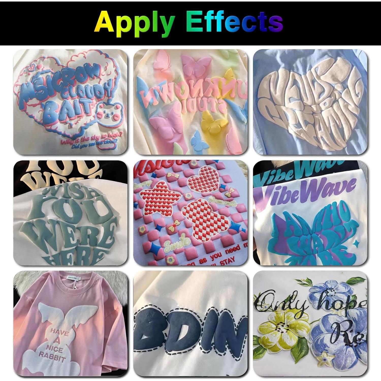 Vinilo de Transferencia de Calor Puff HTV TORC 10 Hojas 30.48x25.4cm