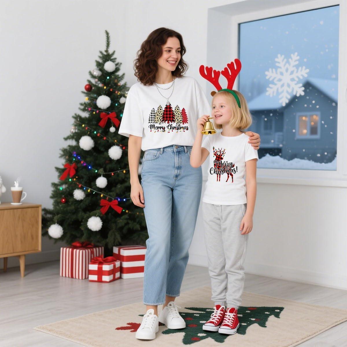 Calcomanías de Transferencia de Calor de Navidad YNITSED - 6 Hojas