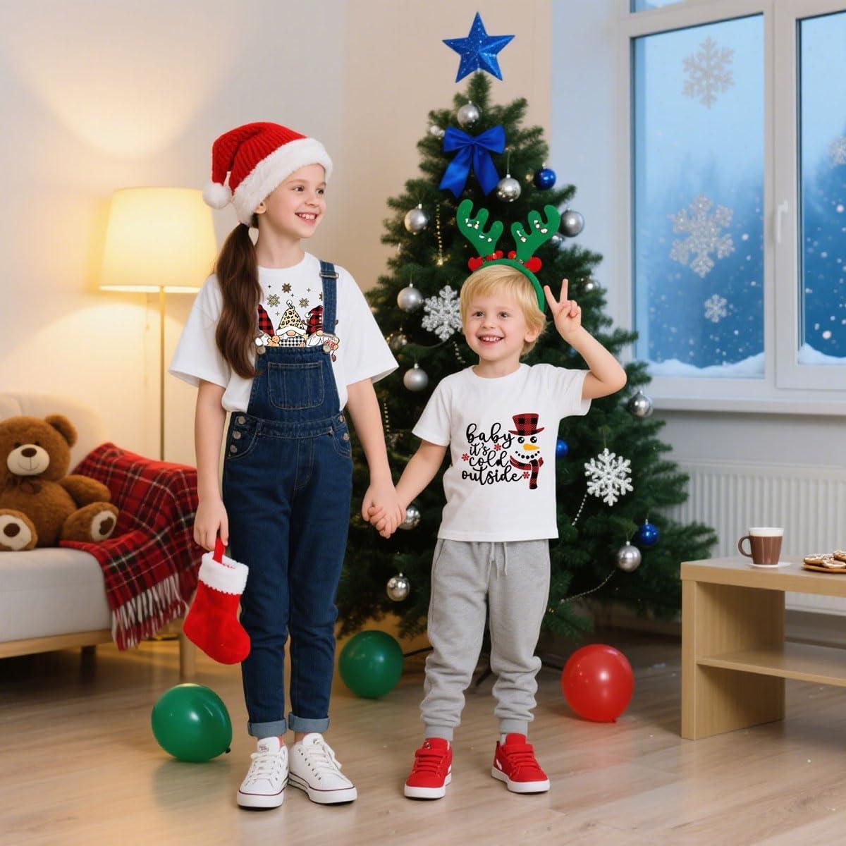 Calcomanías de Transferencia de Calor de Navidad YNITSED - 6 Hojas