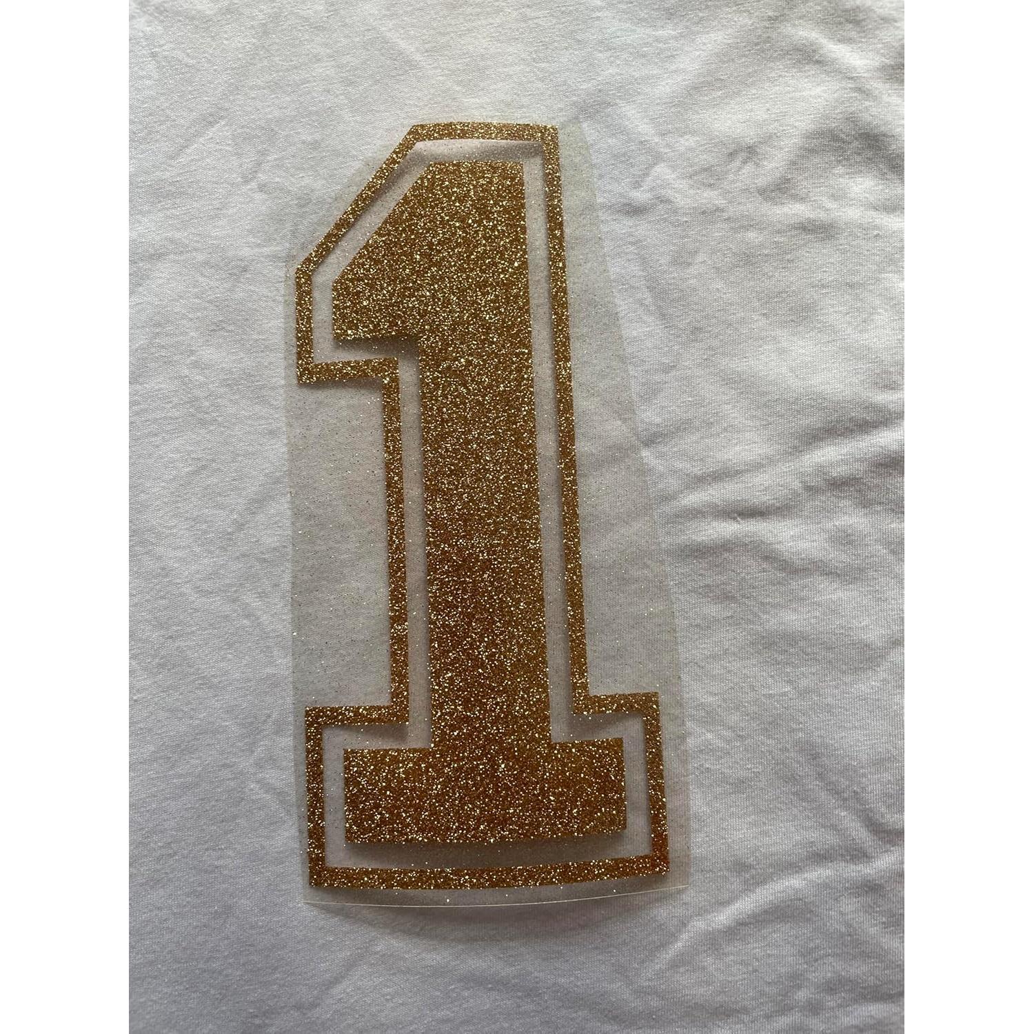 Número de Brillo para Planchar TeeWin Oro Viejo 8 cm