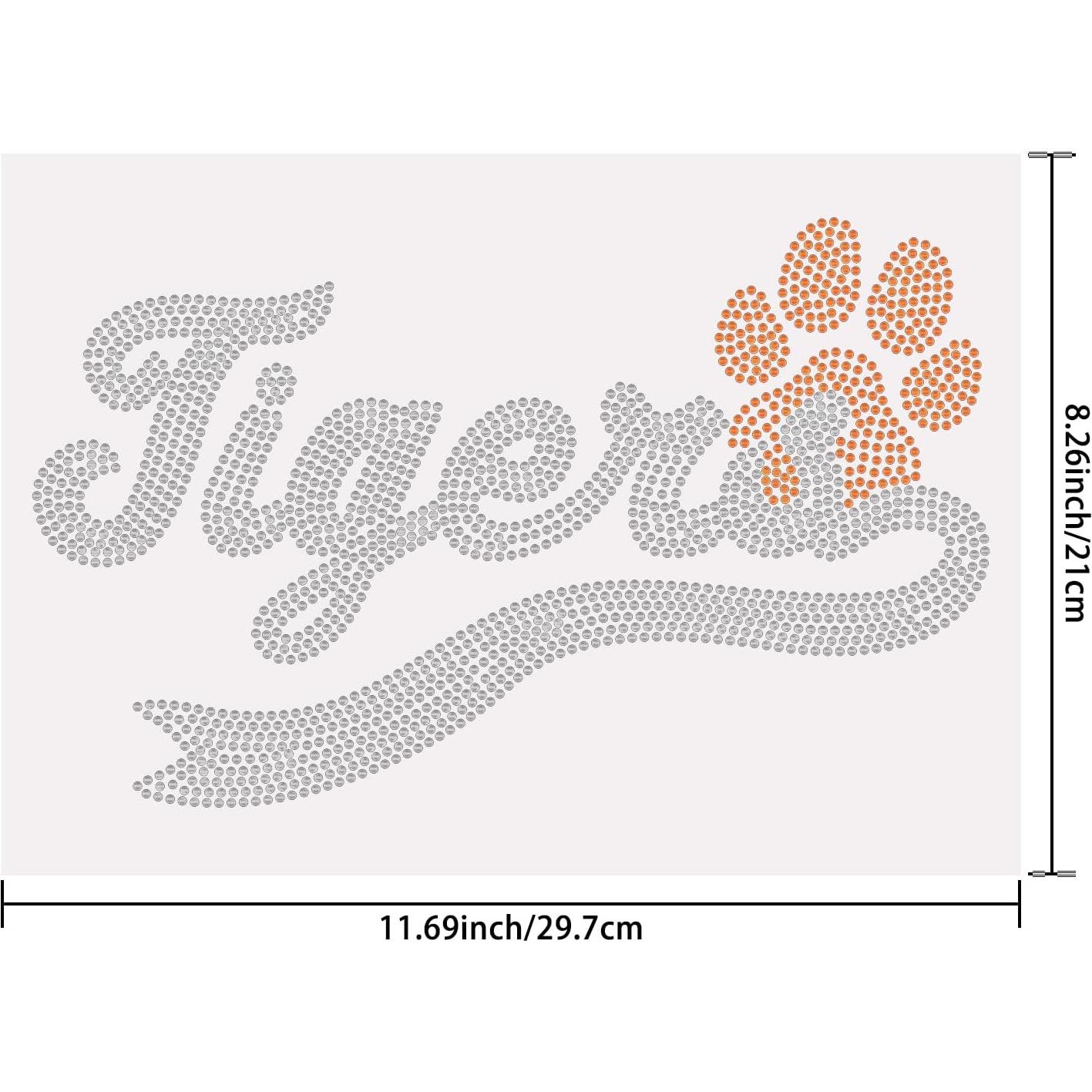 Calcomanía de Transferencia Rhinestone Tigre SUPERDANT 29.7x21cm