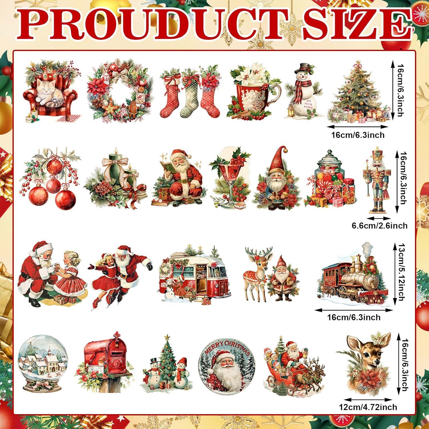 Parches de Transferencia de Calor Navidad Tinlade 24 Pcs