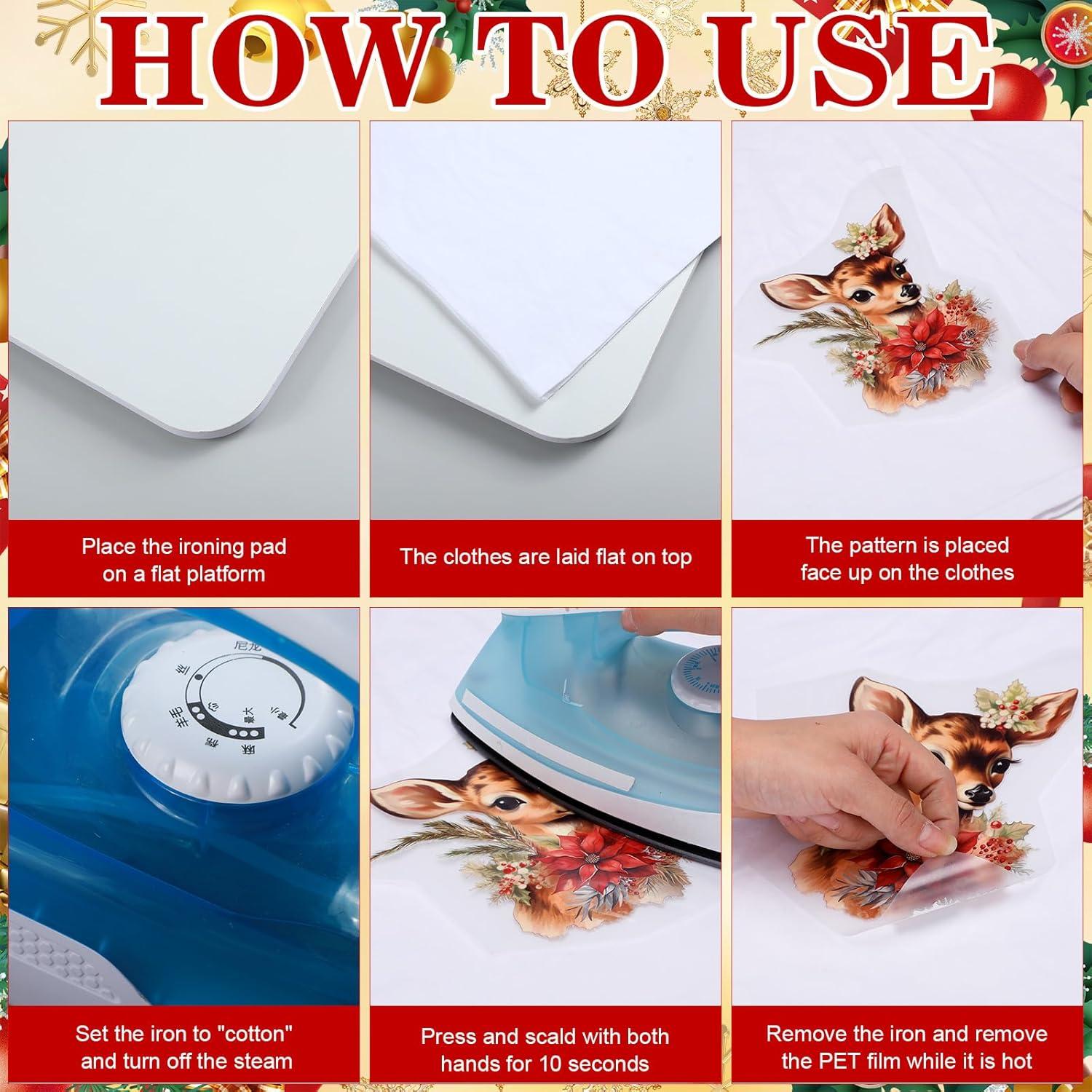 Parches de Transferencia de Calor Navidad Tinlade 24 Pcs