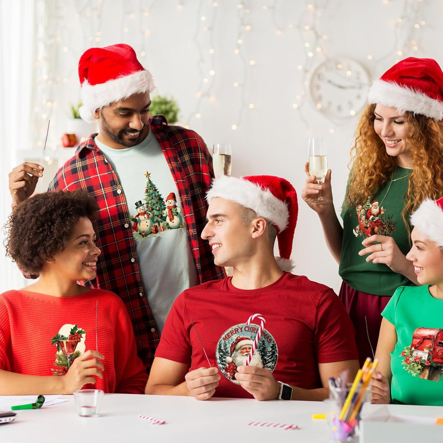 Parches de Transferencia de Calor Navidad Tinlade 24 Pcs