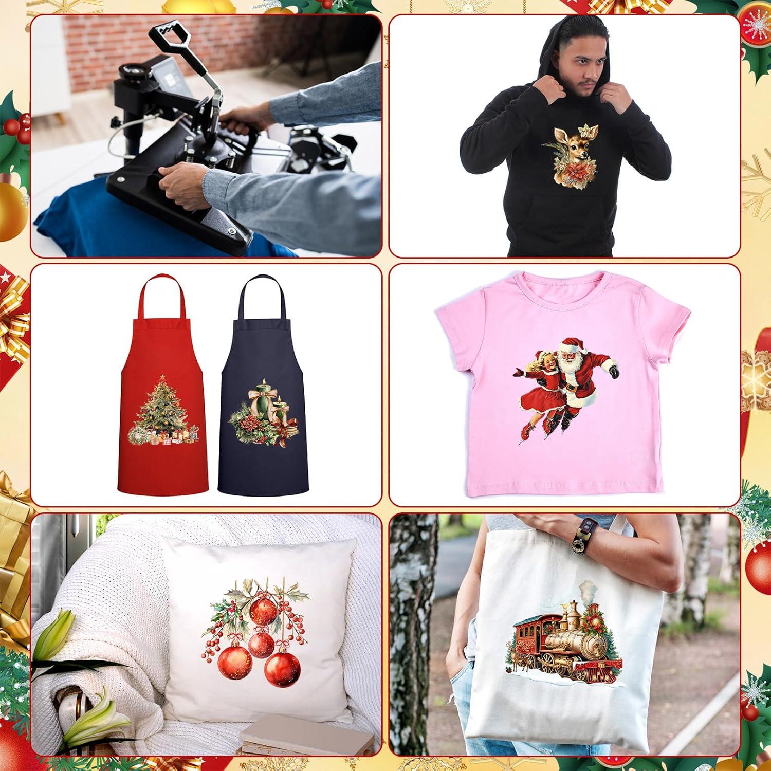 Parches de Transferencia de Calor Navidad Tinlade 24 Pcs