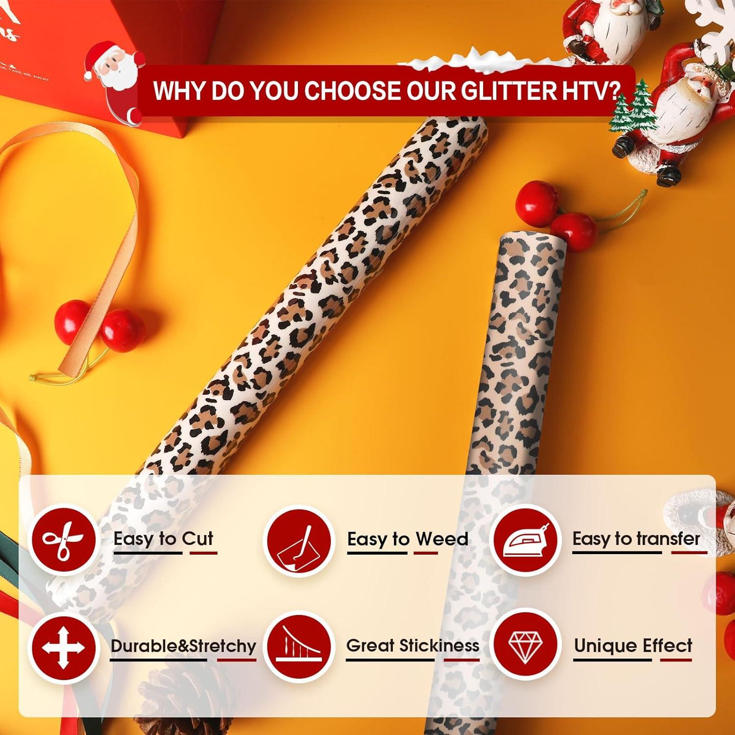 Rollo de Vinilo HTV Leopardo 30cm x 2.4m HTVRONT