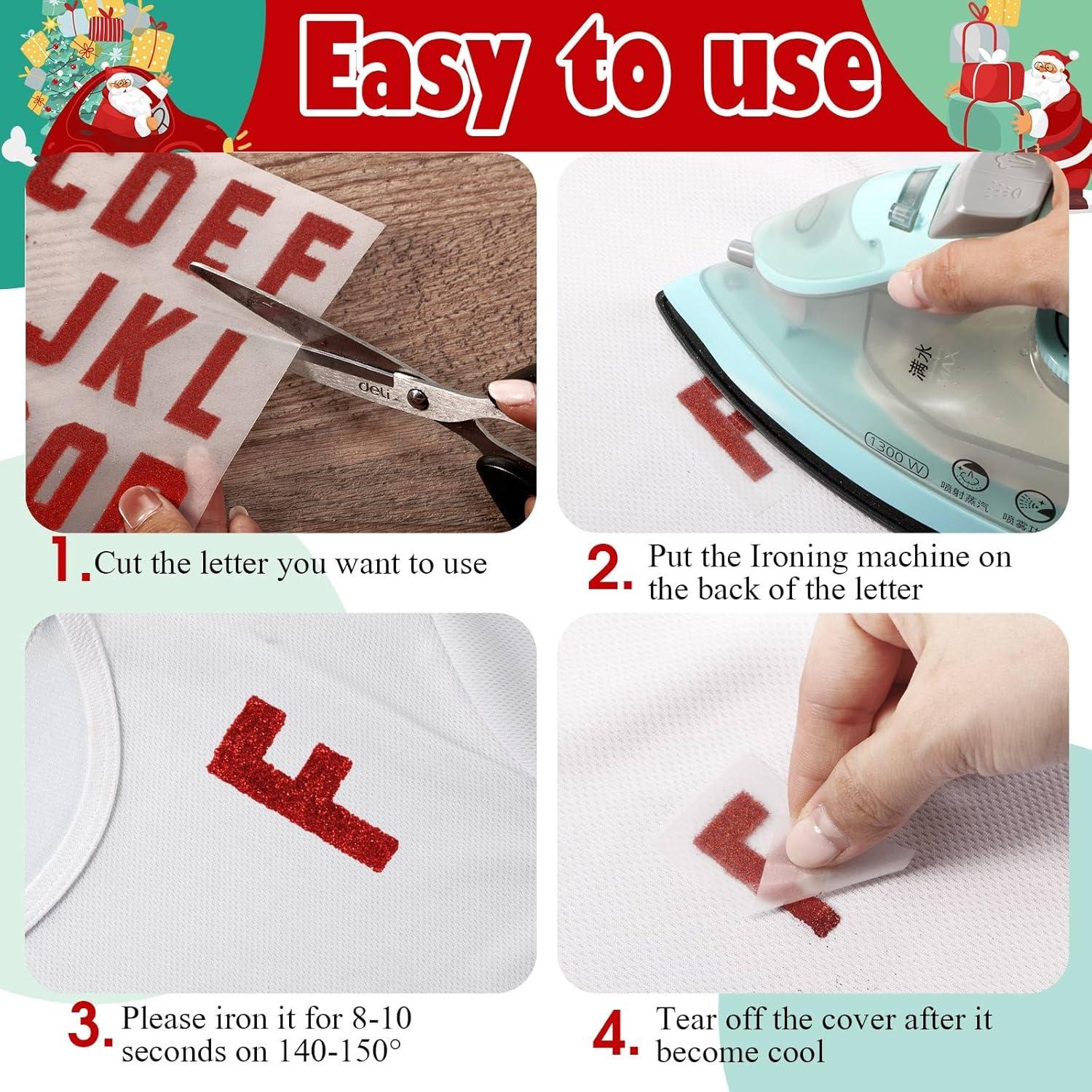 Letras de Flock A-Z Outus 279 Piezas 3.8 cm Rojo Brillante