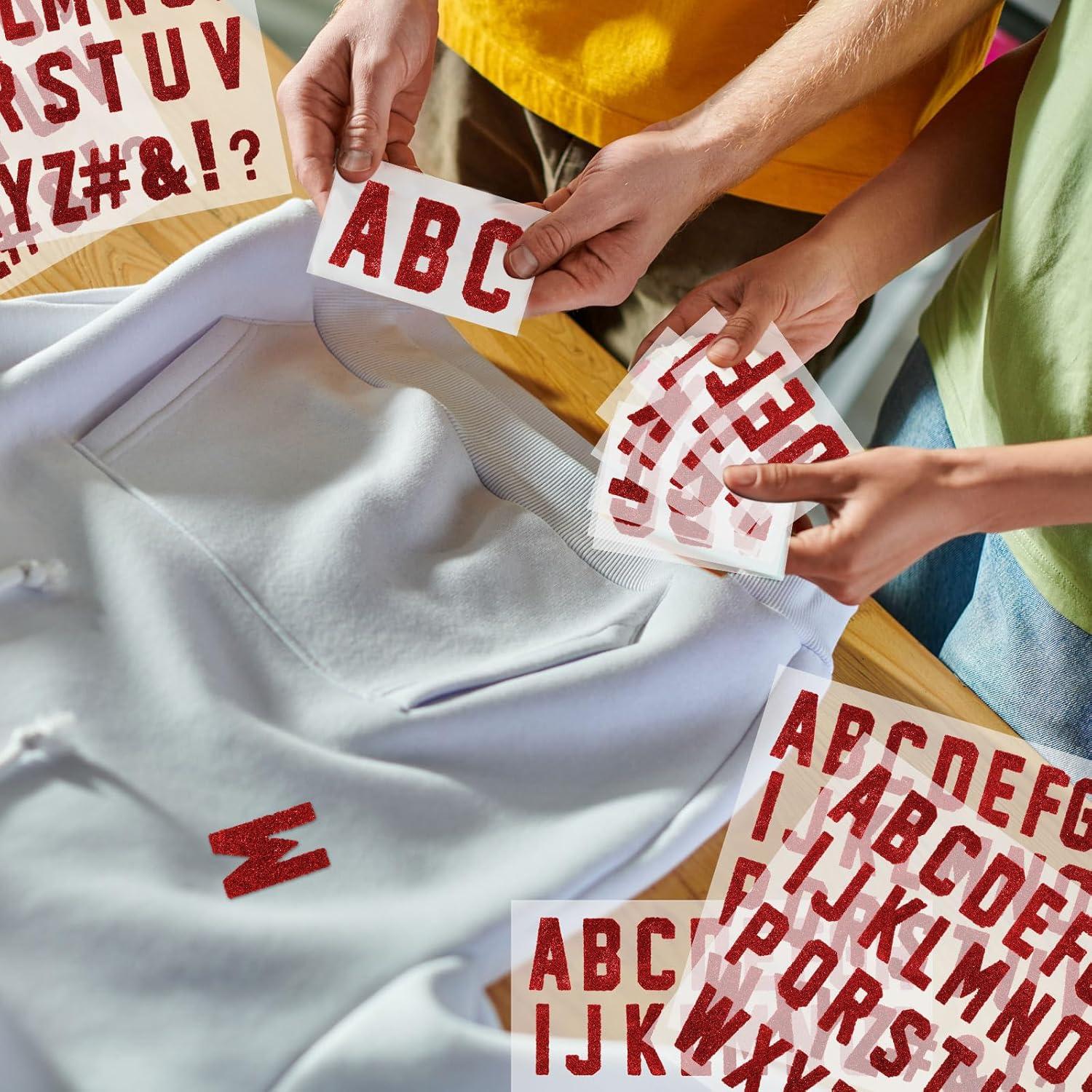 Letras de Flock A-Z Outus 279 Piezas 3.8 cm Rojo Brillante