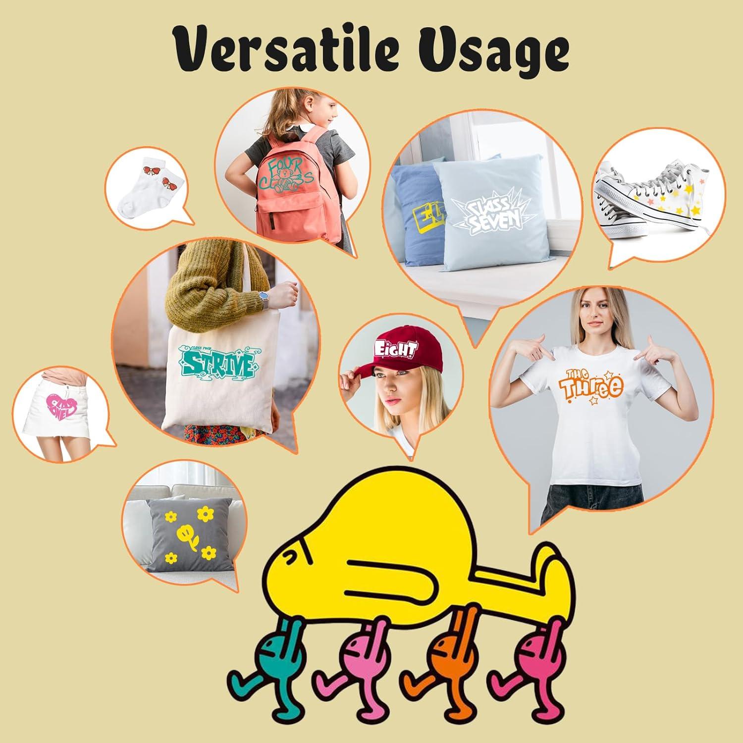 Rollos de Vinilo de Transferencia de Calor HTVRONT Blanco 30.48cm x 4.57m