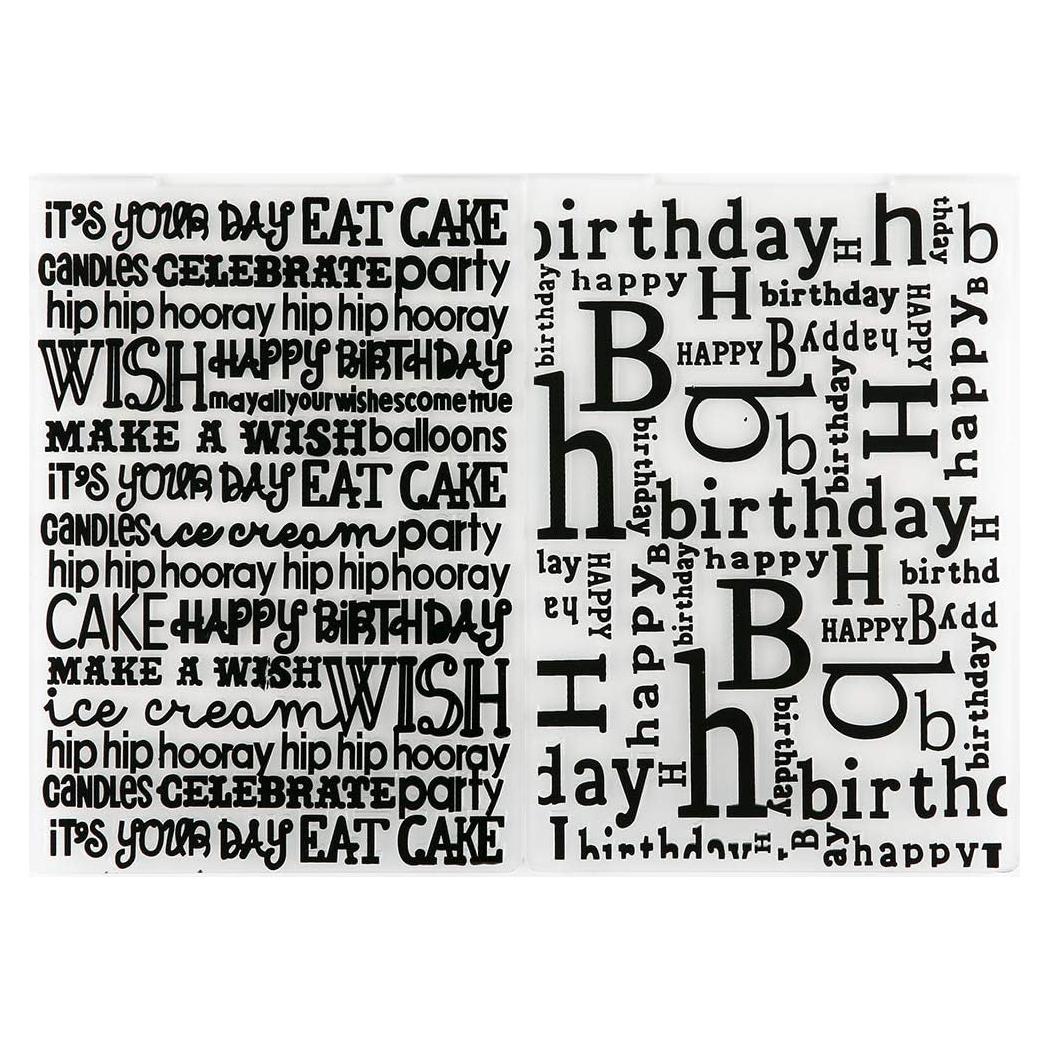 Carpetas de Relieve para Scrapbooking MaGuo 2 Pcs 15x10cm