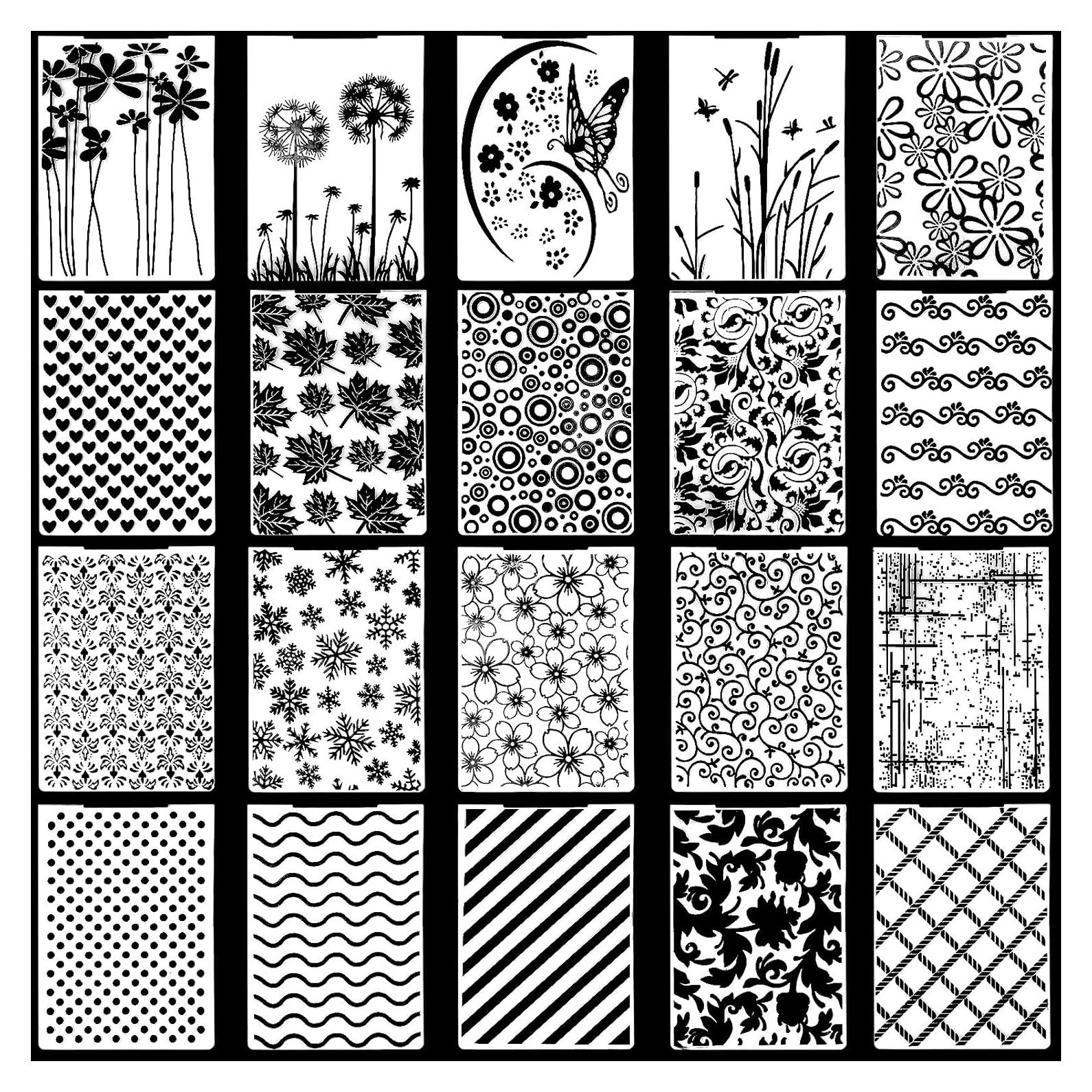 Set de 20 Carpetas de Relieve Molain para Tarjetas 14.7x9.9 cm