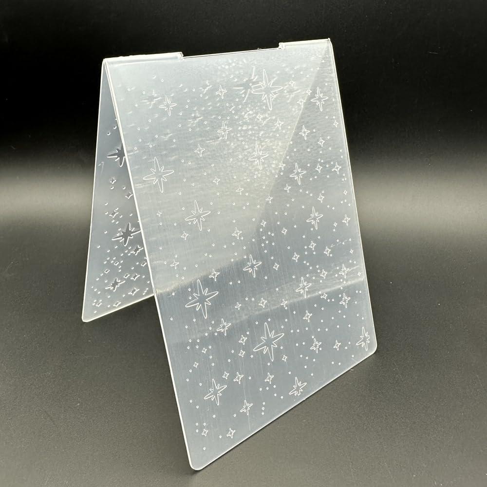 Plantilla de Embosado 3D Zhxcgooyx 10.5x14.5 cm Estrellas