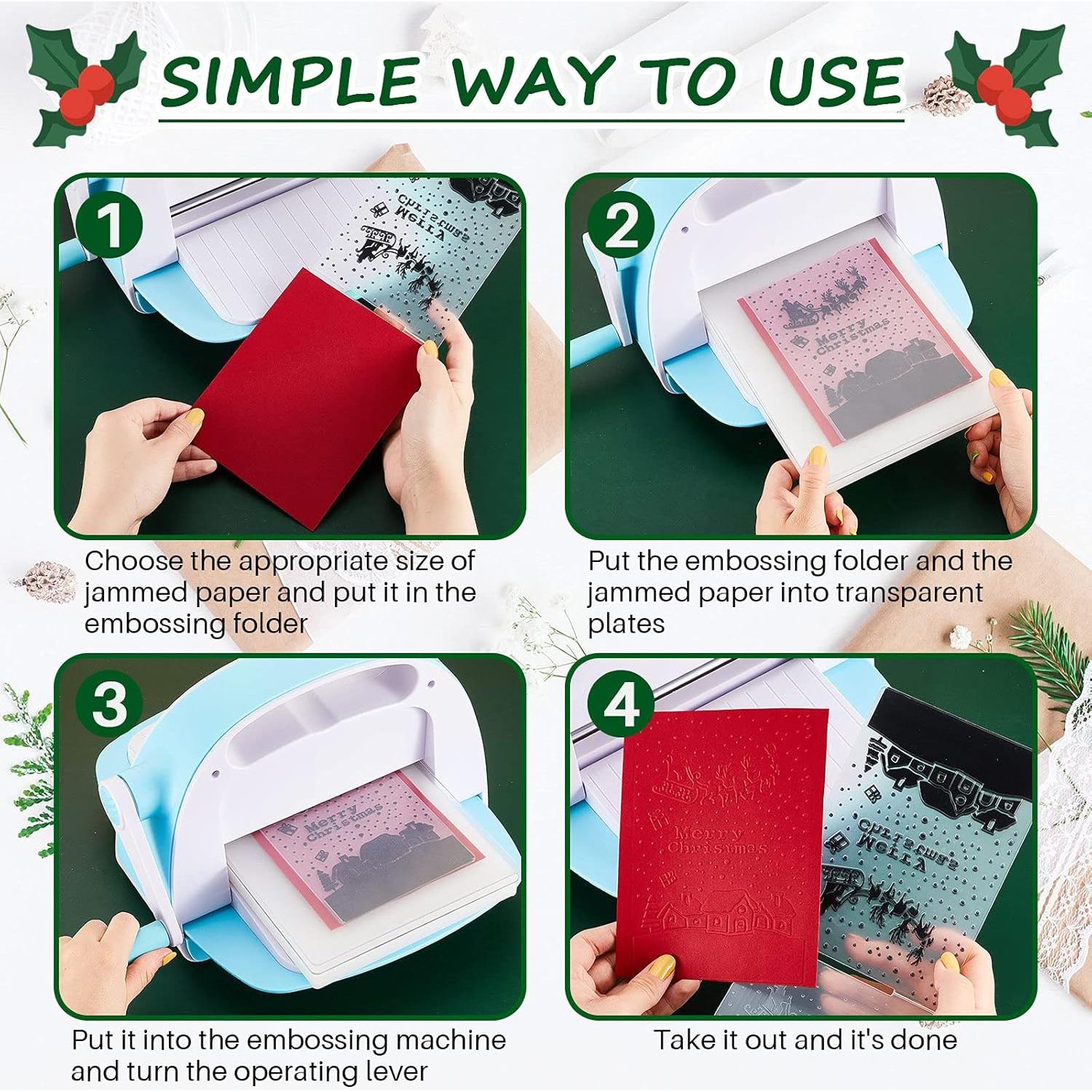 10 Carpetas de Embossing de Navidad CHENGU - 14.5x10.5 cm