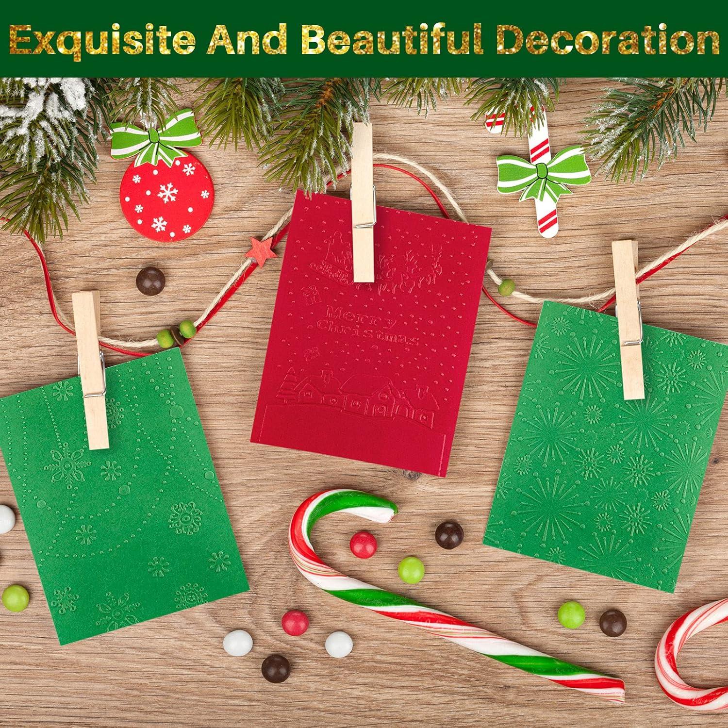 10 Carpetas de Embossing de Navidad CHENGU - 14.5x10.5 cm