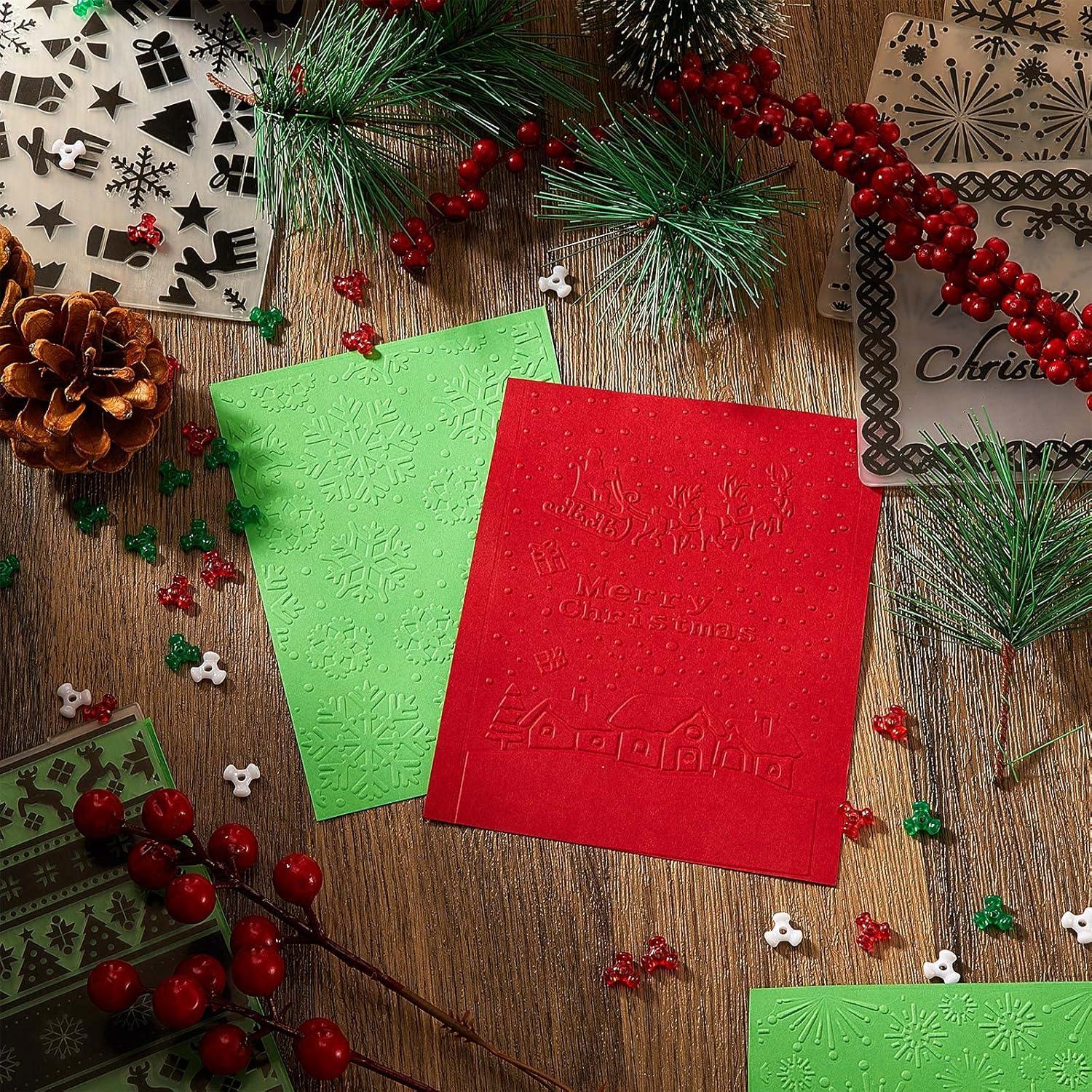 10 Carpetas de Embossing de Navidad CHENGU - 14.5x10.5 cm