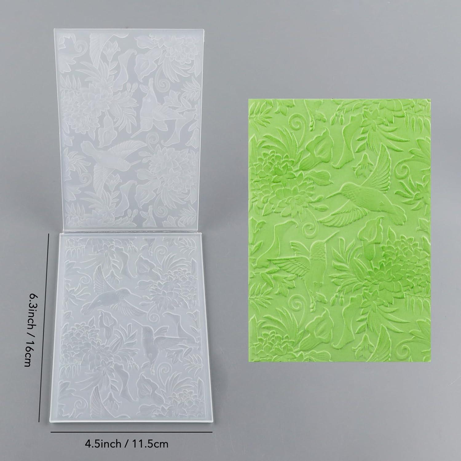 Carpeta de Relieve 3D Briartw para Scrapbooking 16.3x11.5cm