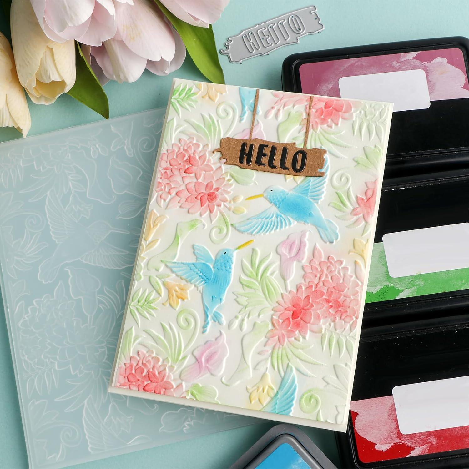 Carpeta de Relieve 3D Briartw para Scrapbooking 16.3x11.5cm