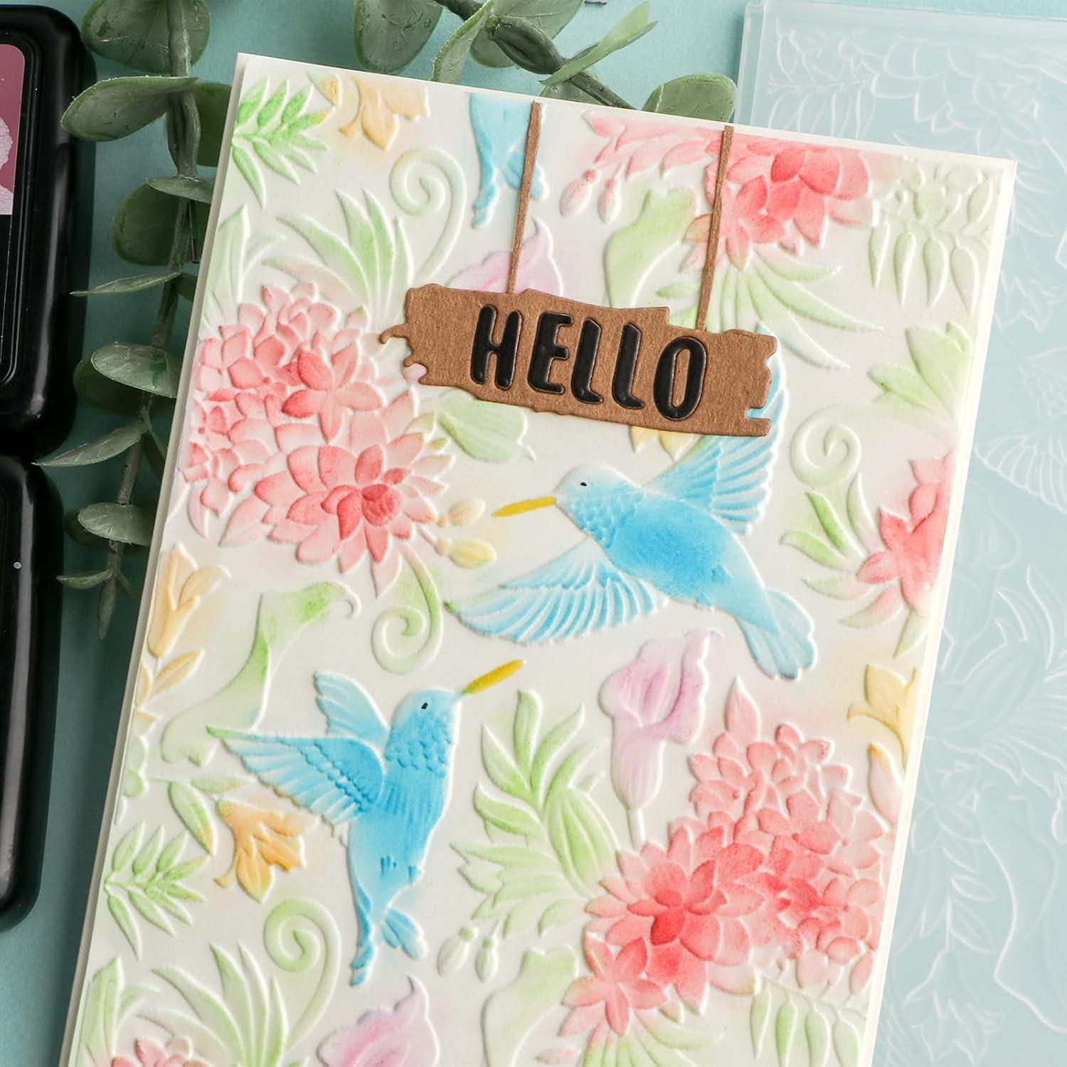 Carpeta de Relieve 3D Briartw para Scrapbooking 16.3x11.5cm