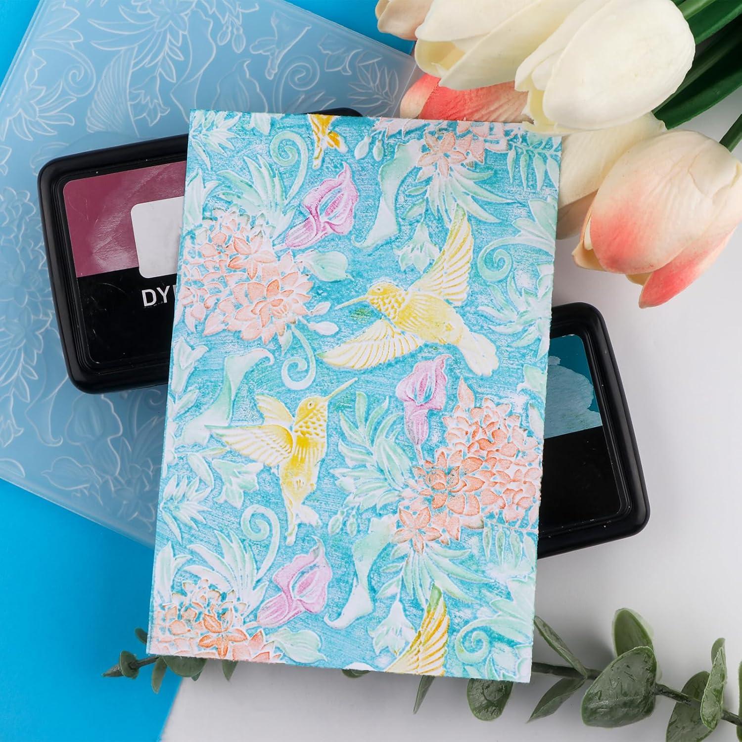 Carpeta de Relieve 3D Briartw para Scrapbooking 16.3x11.5cm