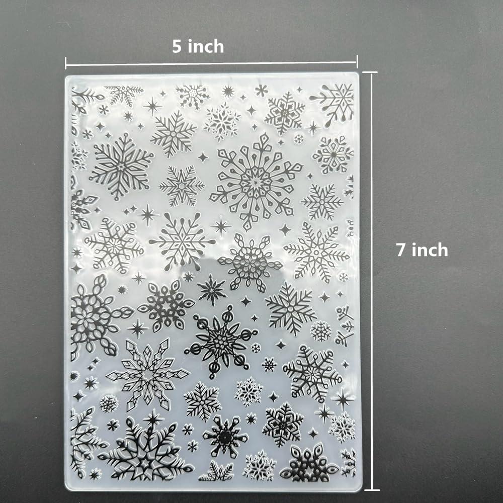 Plantilla de Embosado 3D Plástico Navidad 12.7x17.8 cm