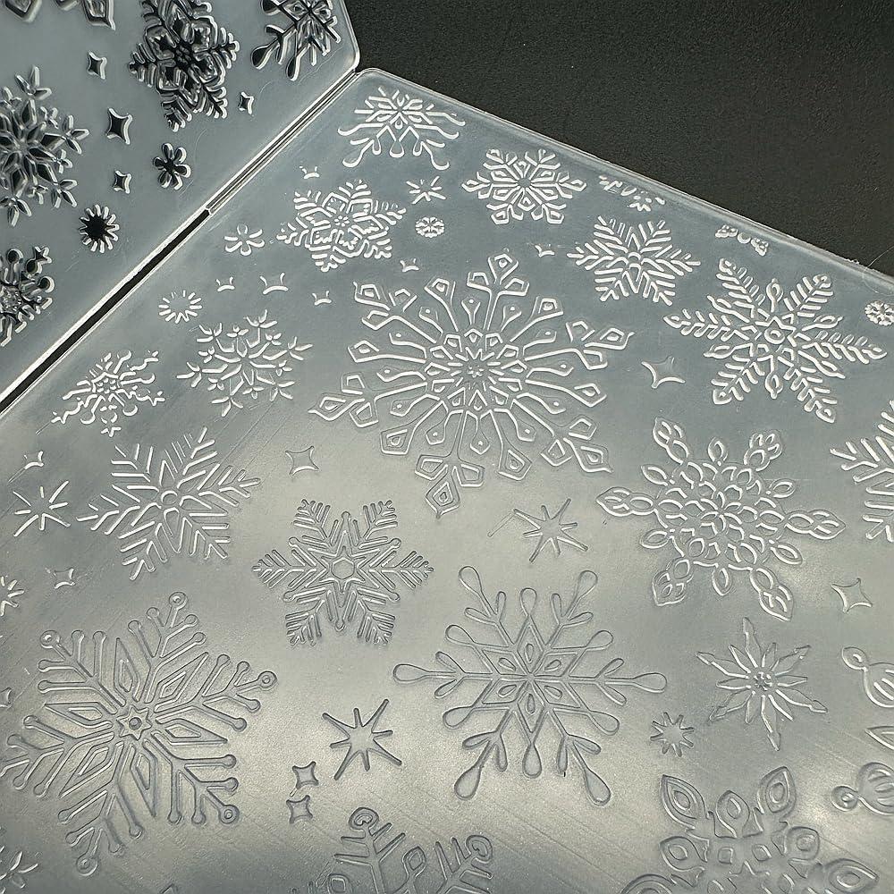 Plantilla de Embosado 3D Plástico Navidad 12.7x17.8 cm