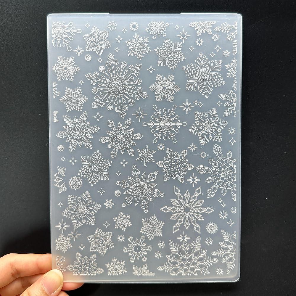 Plantilla de Embosado 3D Plástico Navidad 12.7x17.8 cm