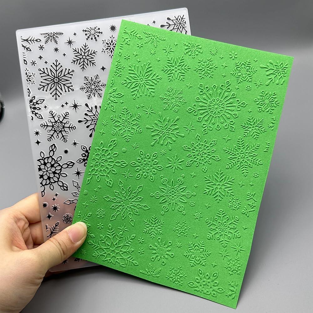 Plantilla de Embosado 3D Plástico Navidad 12.7x17.8 cm