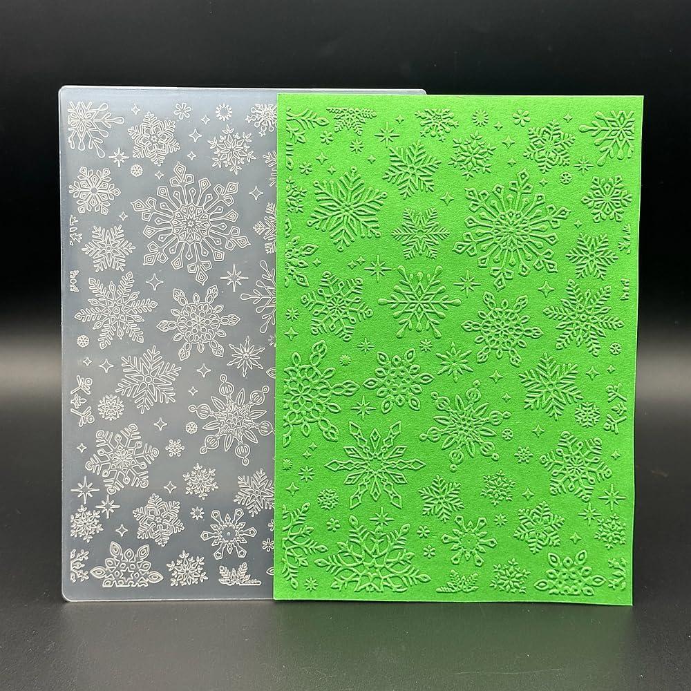 Plantilla de Embosado 3D Plástico Navidad 12.7x17.8 cm