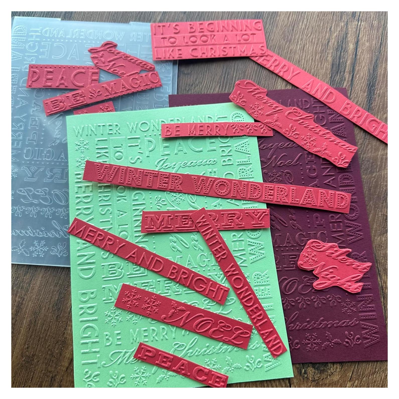 Plantillas de Embossing Arbuya Navidad 12.7x17.8 cm