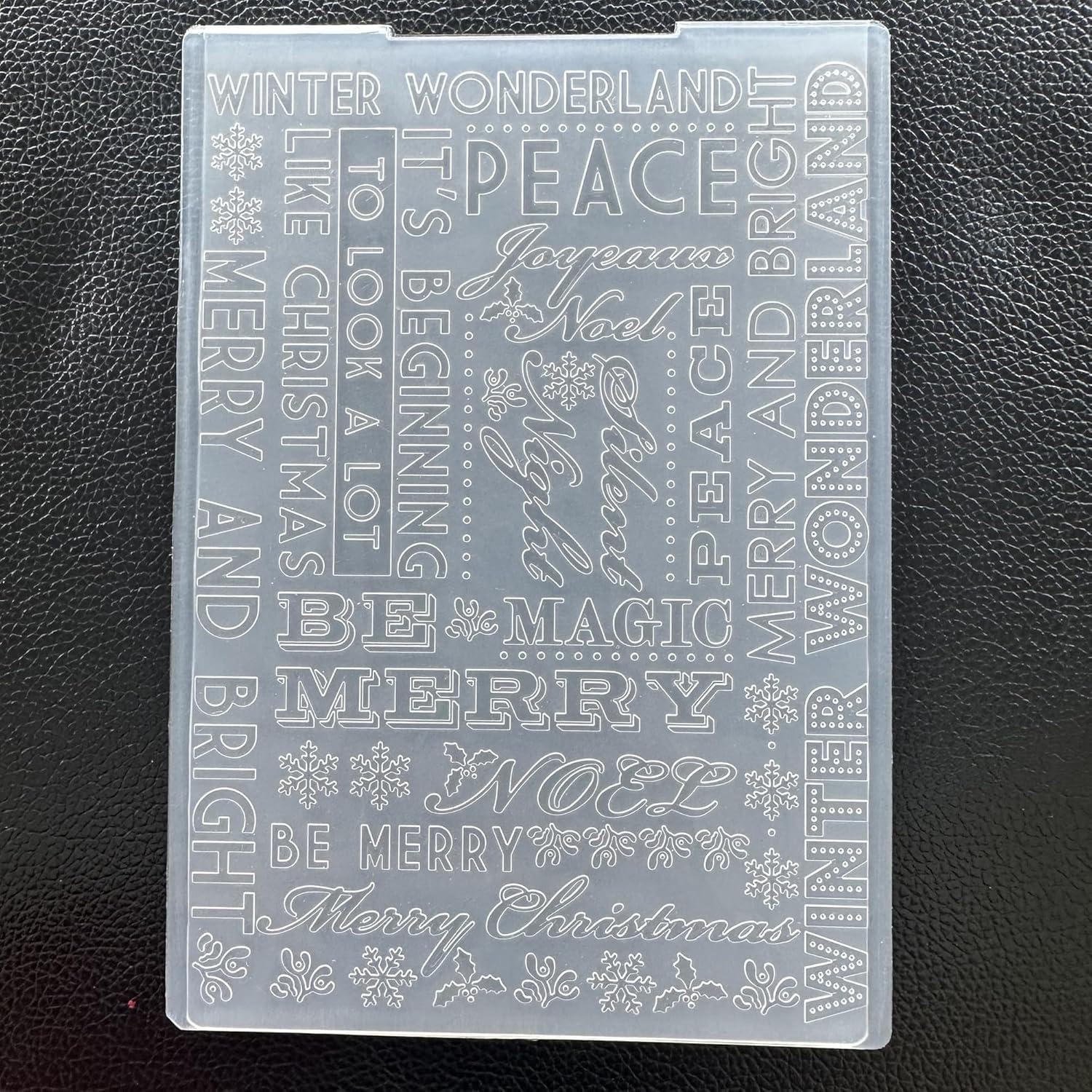 Plantillas de Embossing Arbuya Navidad 12.7x17.8 cm