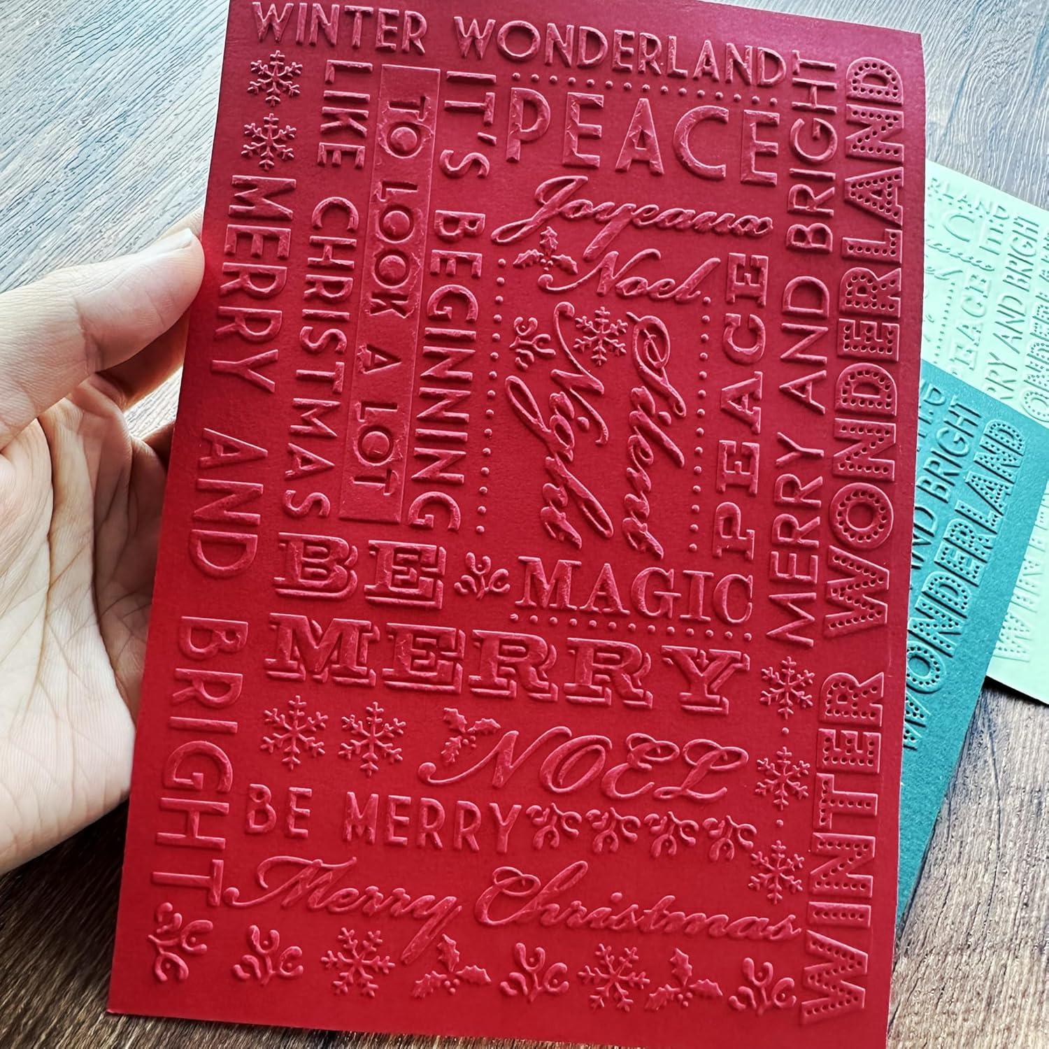 Plantillas de Embossing Arbuya Navidad 12.7x17.8 cm