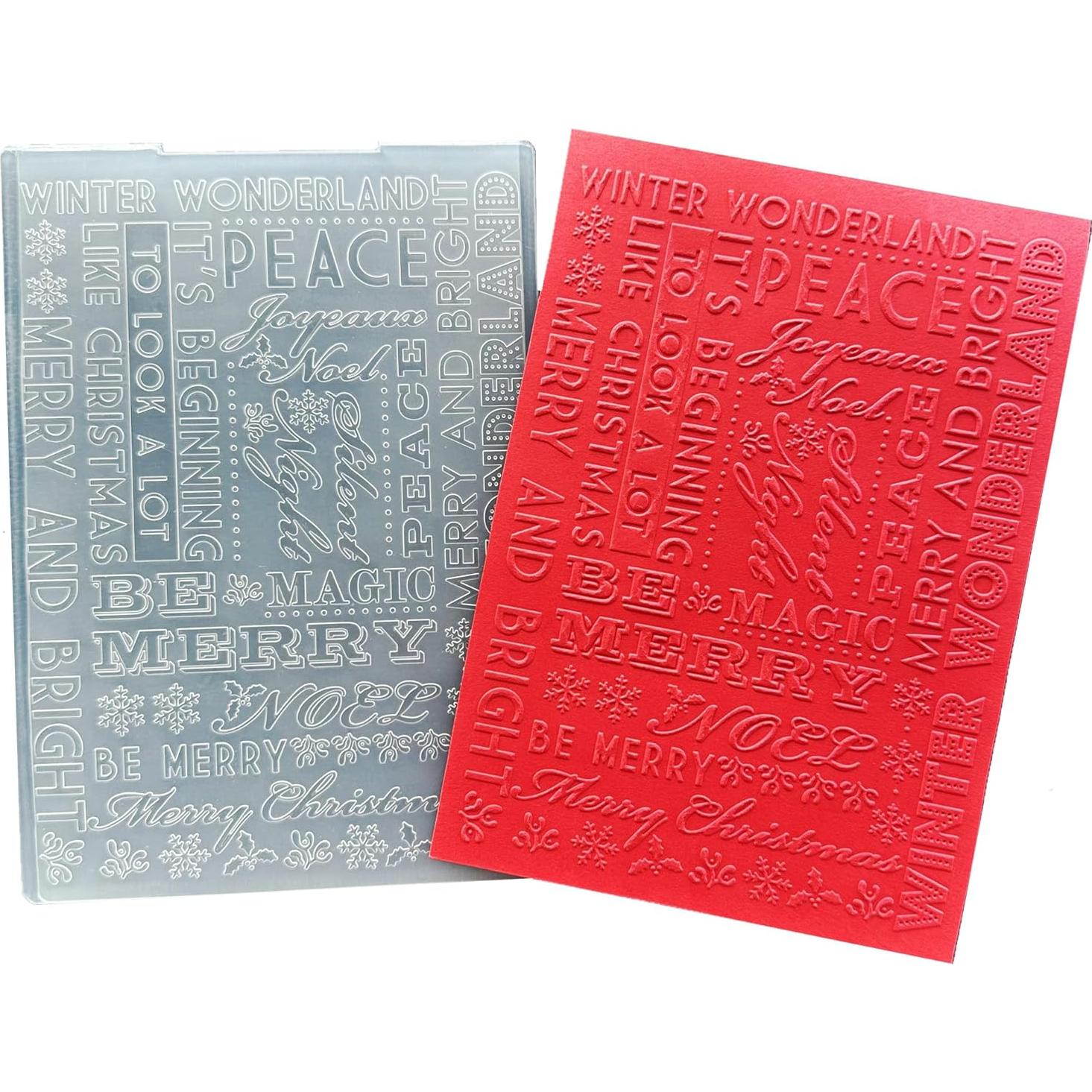 Plantillas de Embossing Arbuya Navidad 12.7x17.8 cm
