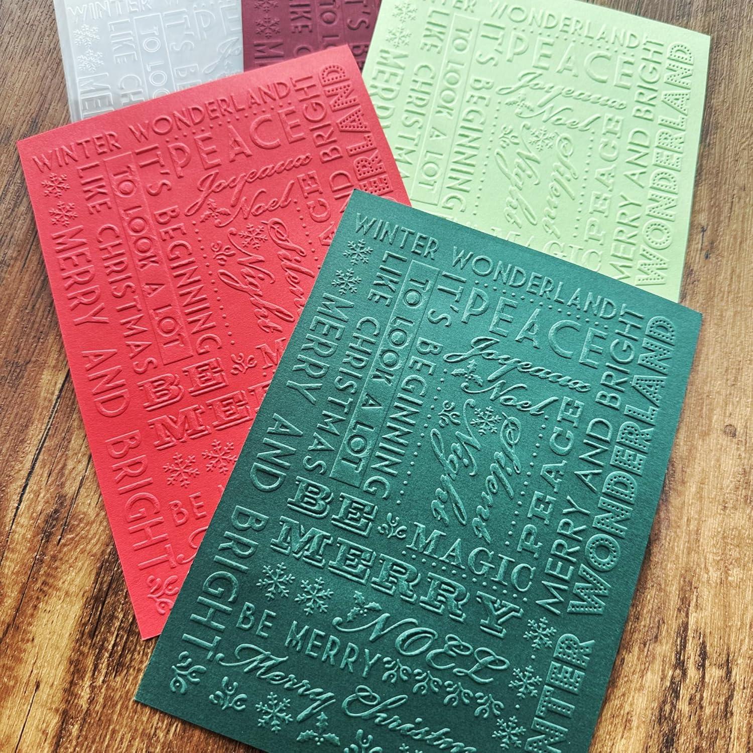 Plantillas de Embossing Arbuya Navidad 12.7x17.8 cm