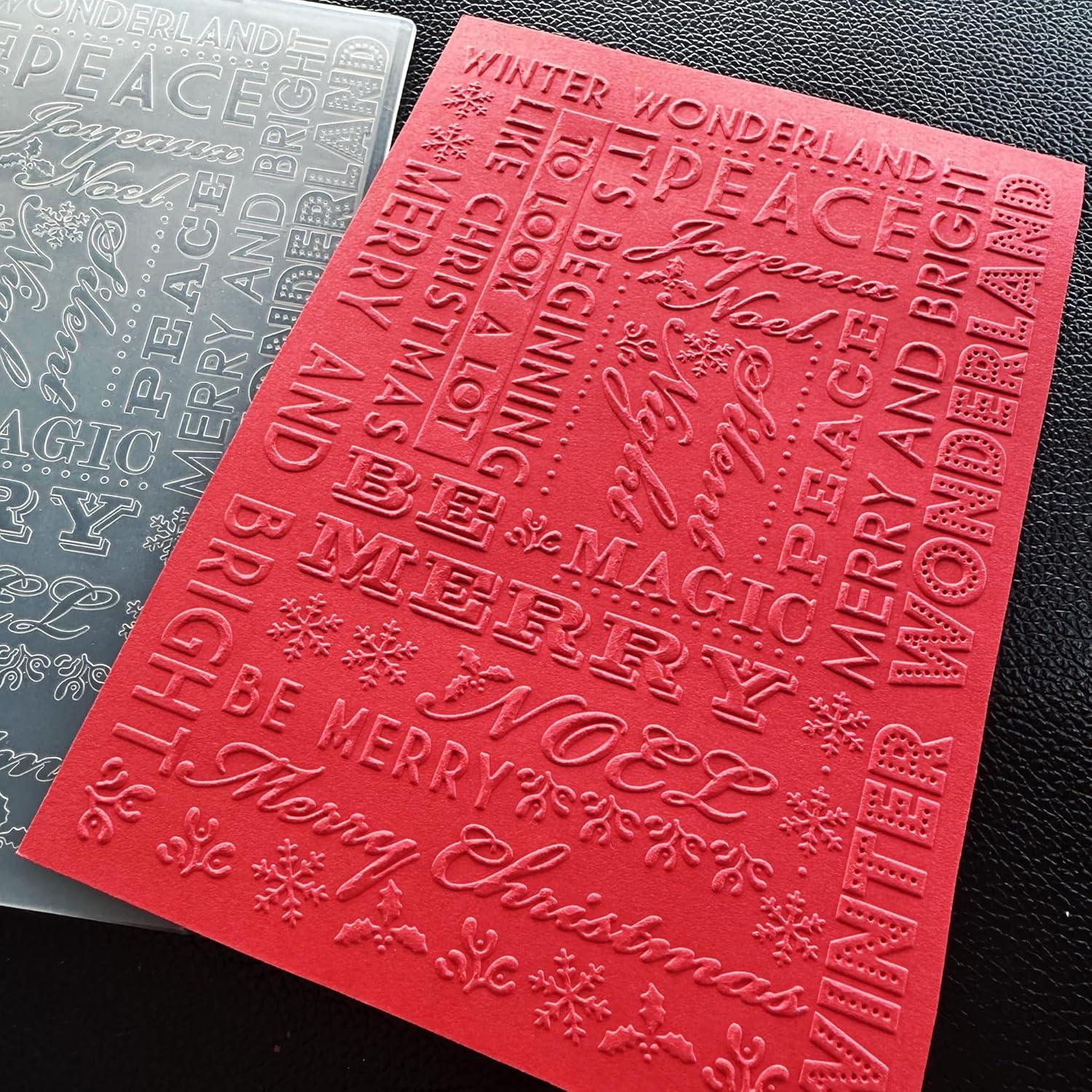 Plantillas de Embossing Arbuya Navidad 12.7x17.8 cm