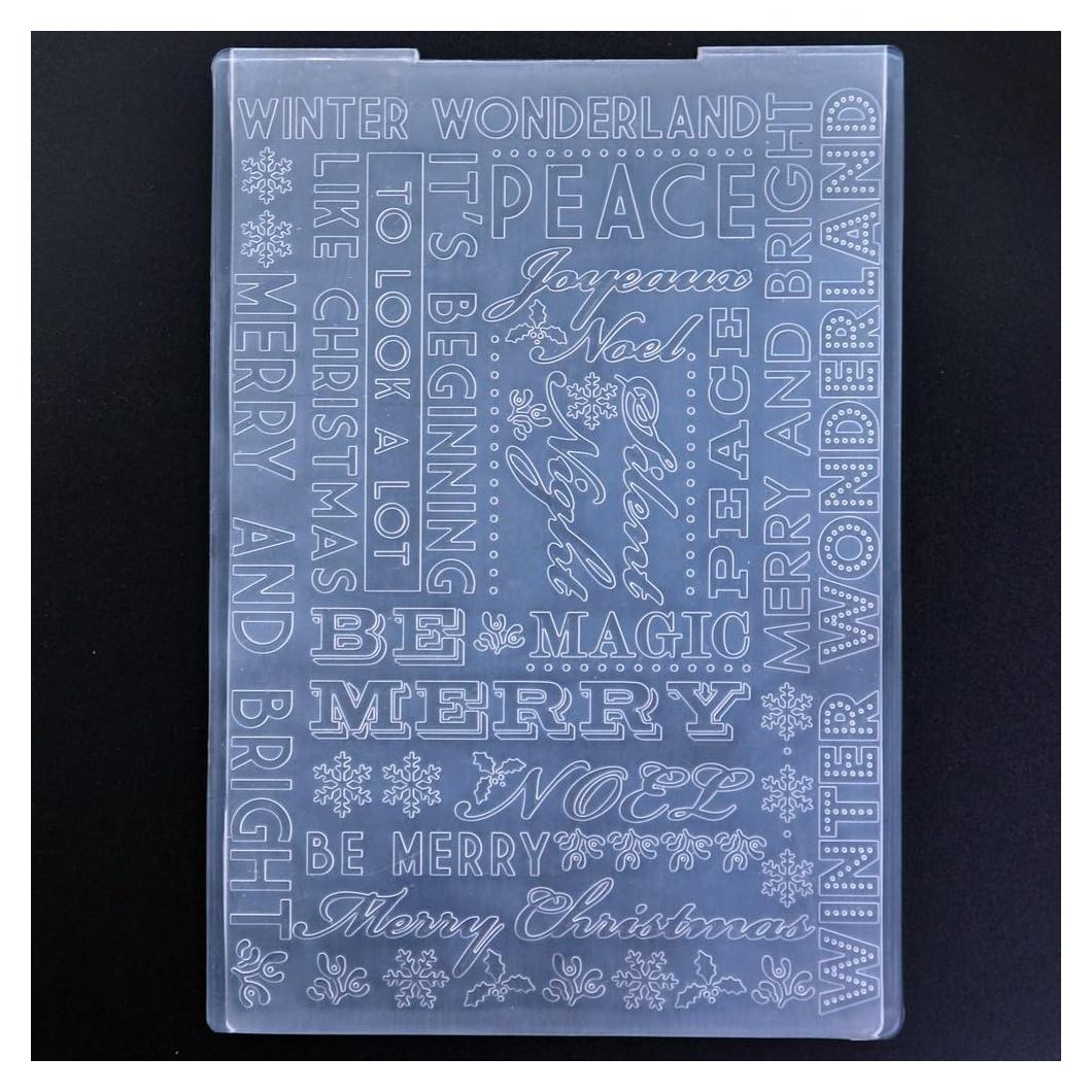 Plantilla de Embossing Kwellam 12.5x17.7cm para Manualidades