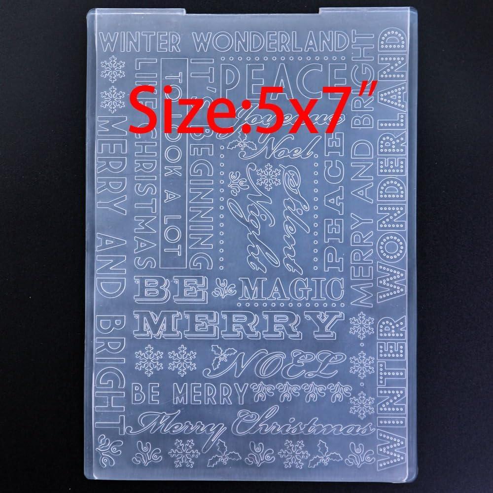 Plantilla de Embossing Kwellam 12.5x17.7cm para Manualidades