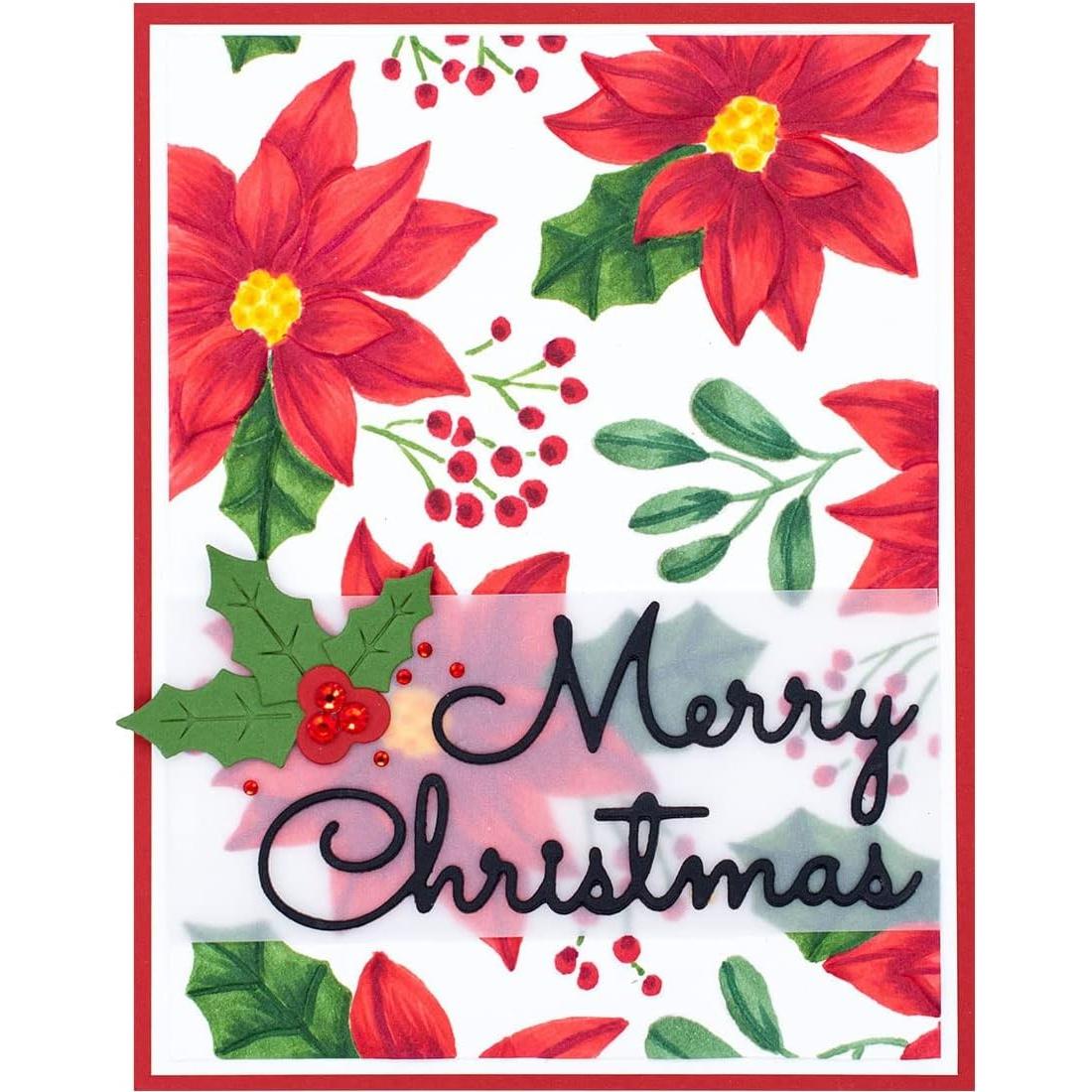 Carpeta de Embossing 3D Spellbinders Poinsettias 14x21.6 cm