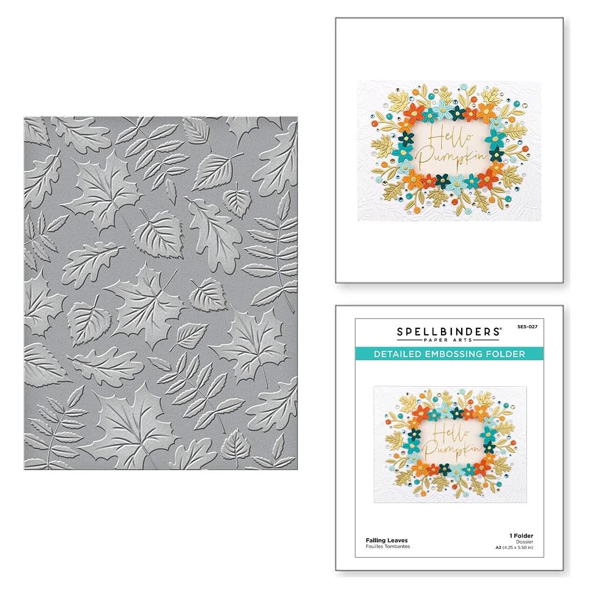 Carpeta de Embossing Spellbinders Hojas Caídas 10.8x14 cm