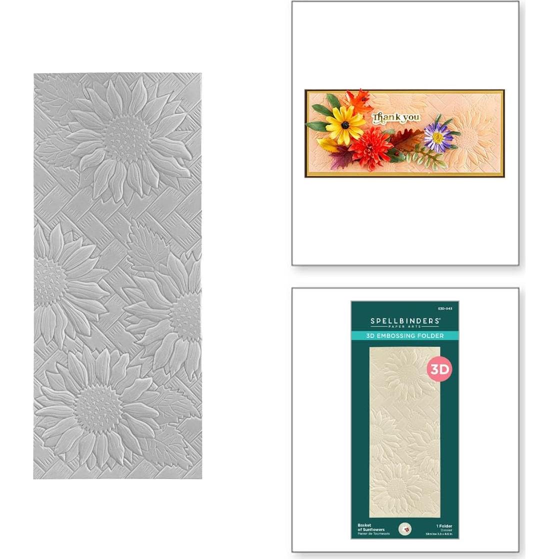 Carpeta de Embossing 3D Susan Tierney-Cockburn Girasoles 8.9x21.6cm