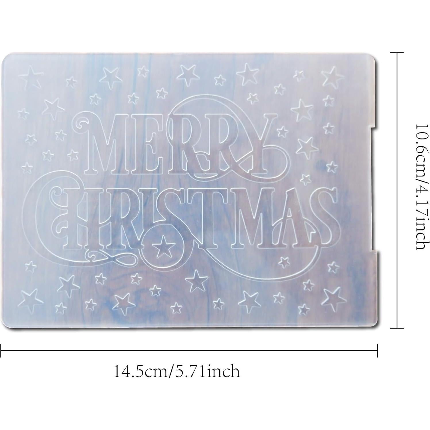 Carpeta de Embossing Arbuya Feliz Navidad 10.6x14.5cm