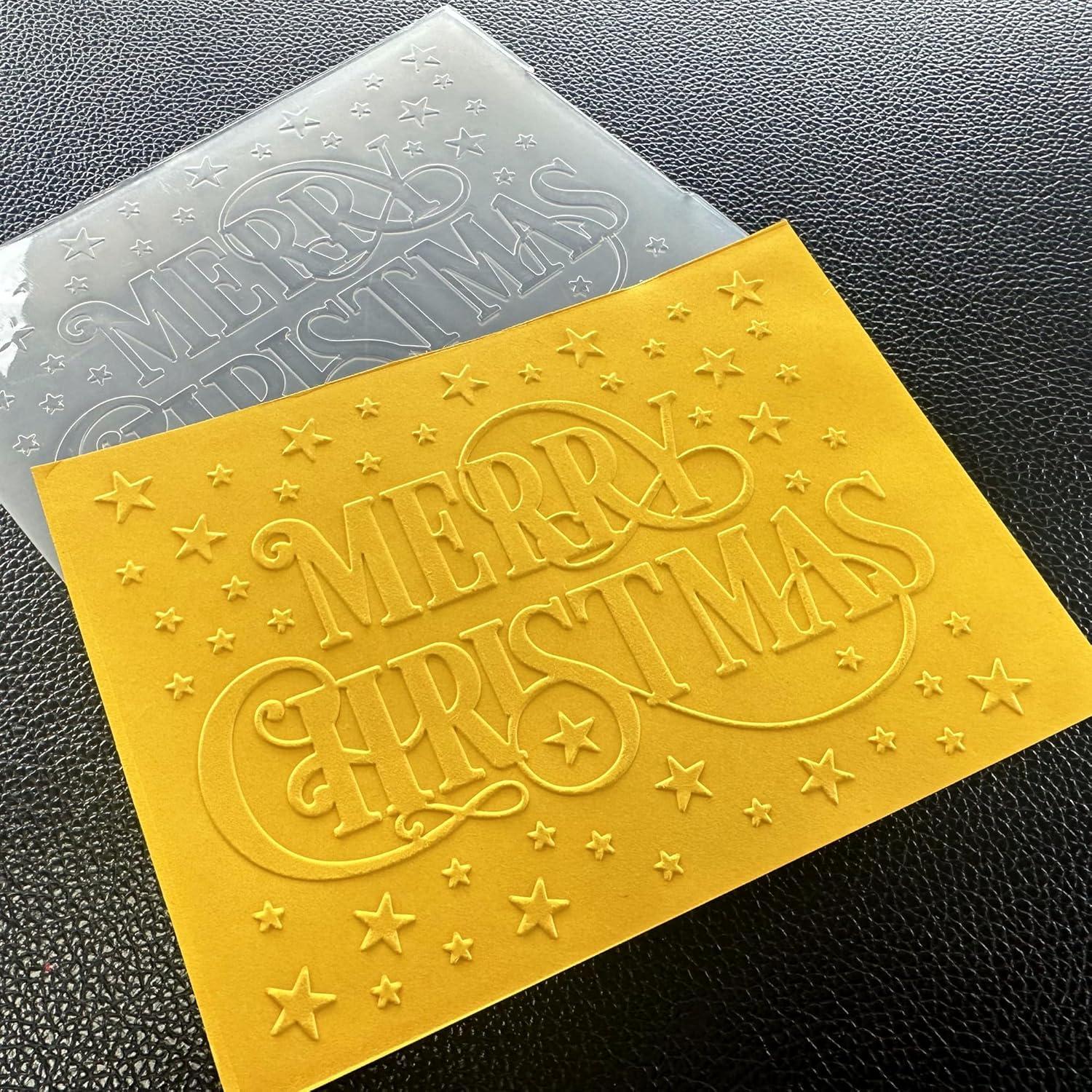 Carpeta de Embossing Arbuya Feliz Navidad 10.6x14.5cm