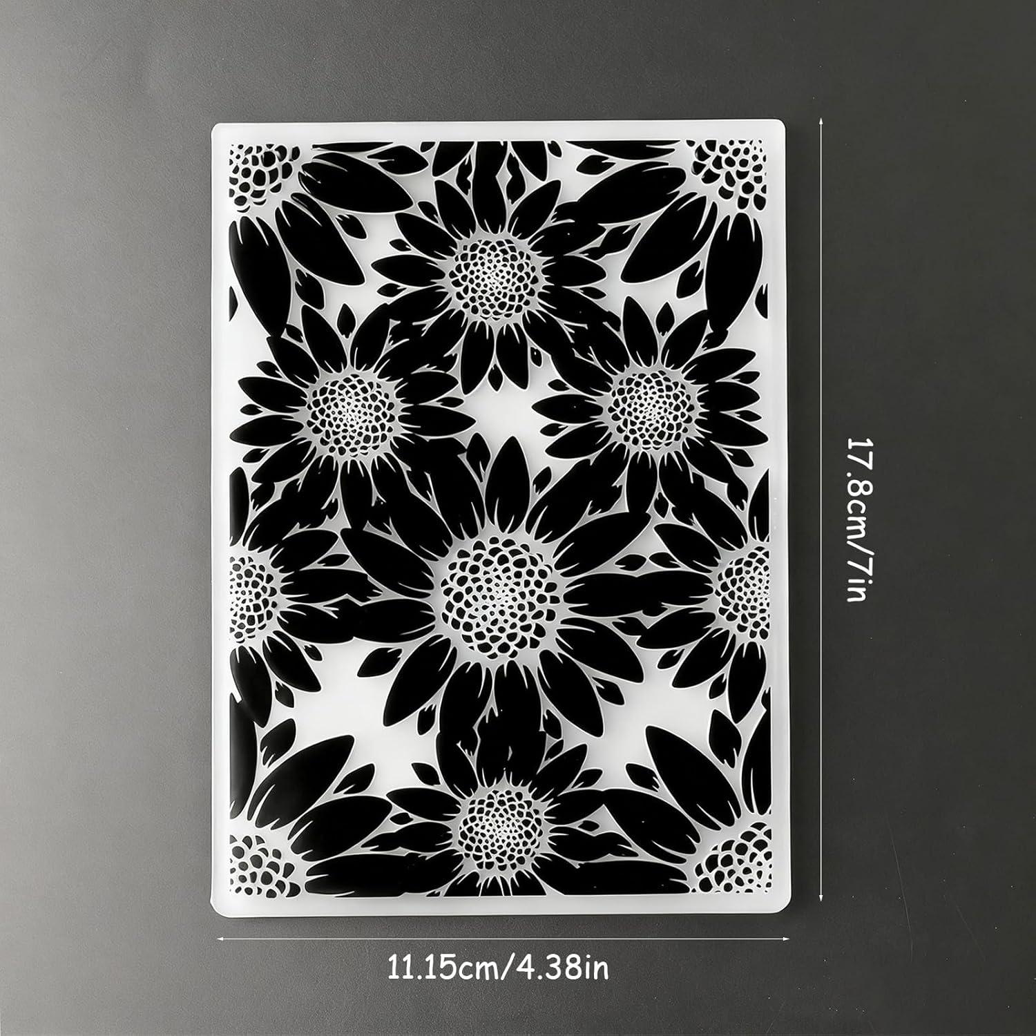 Carpeta de Embossing 3D Girasol Pretwad 12.7x17.8 cm