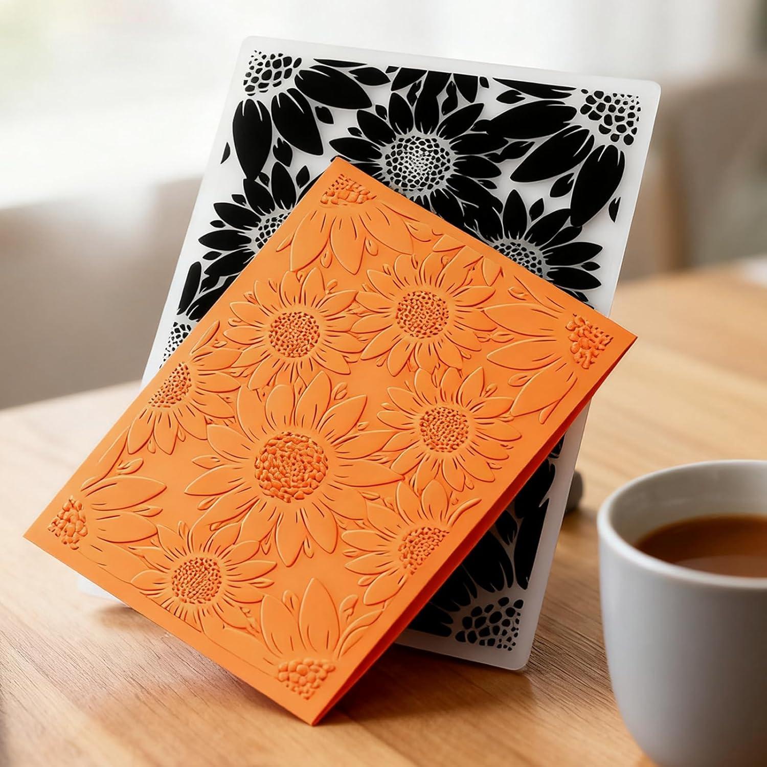 Carpeta de Embossing 3D Girasol Pretwad 12.7x17.8 cm