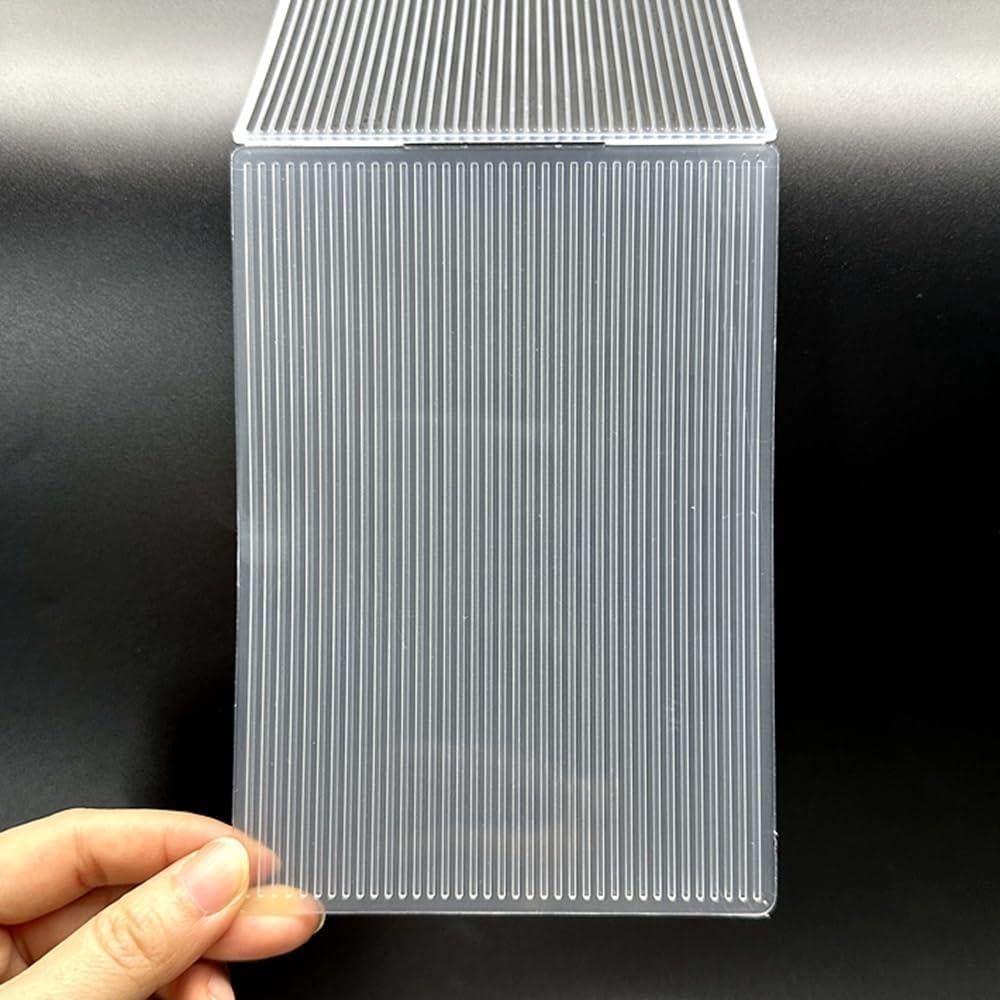 Plantilla de Embosado Plástico 3D A6 Rayas Verticales
