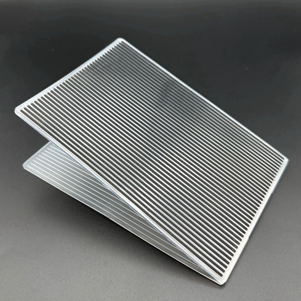 Plantilla de Embosado Plástico 3D A6 Rayas Verticales