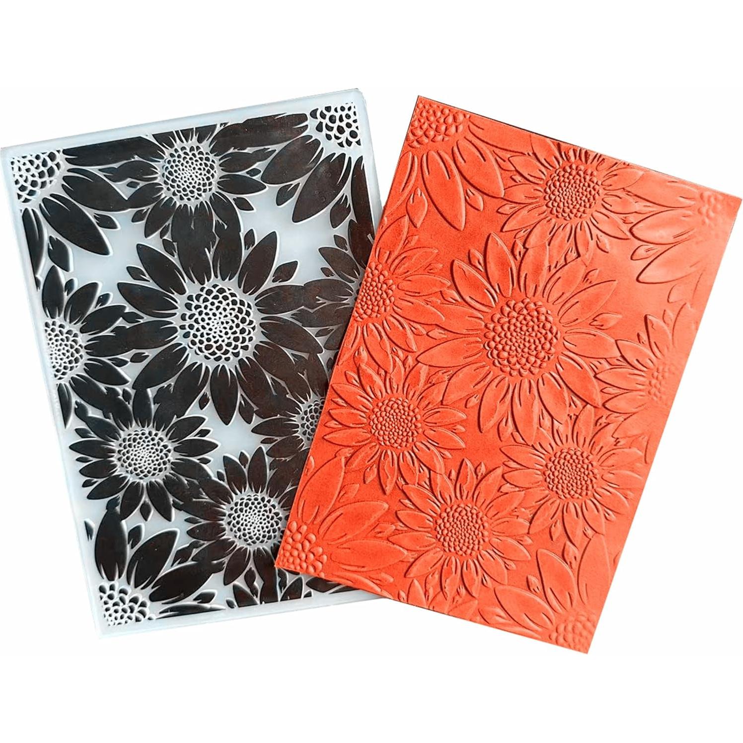 Carpeta de Embossing 3D Arbuya Girasoles 12.7x17.8cm