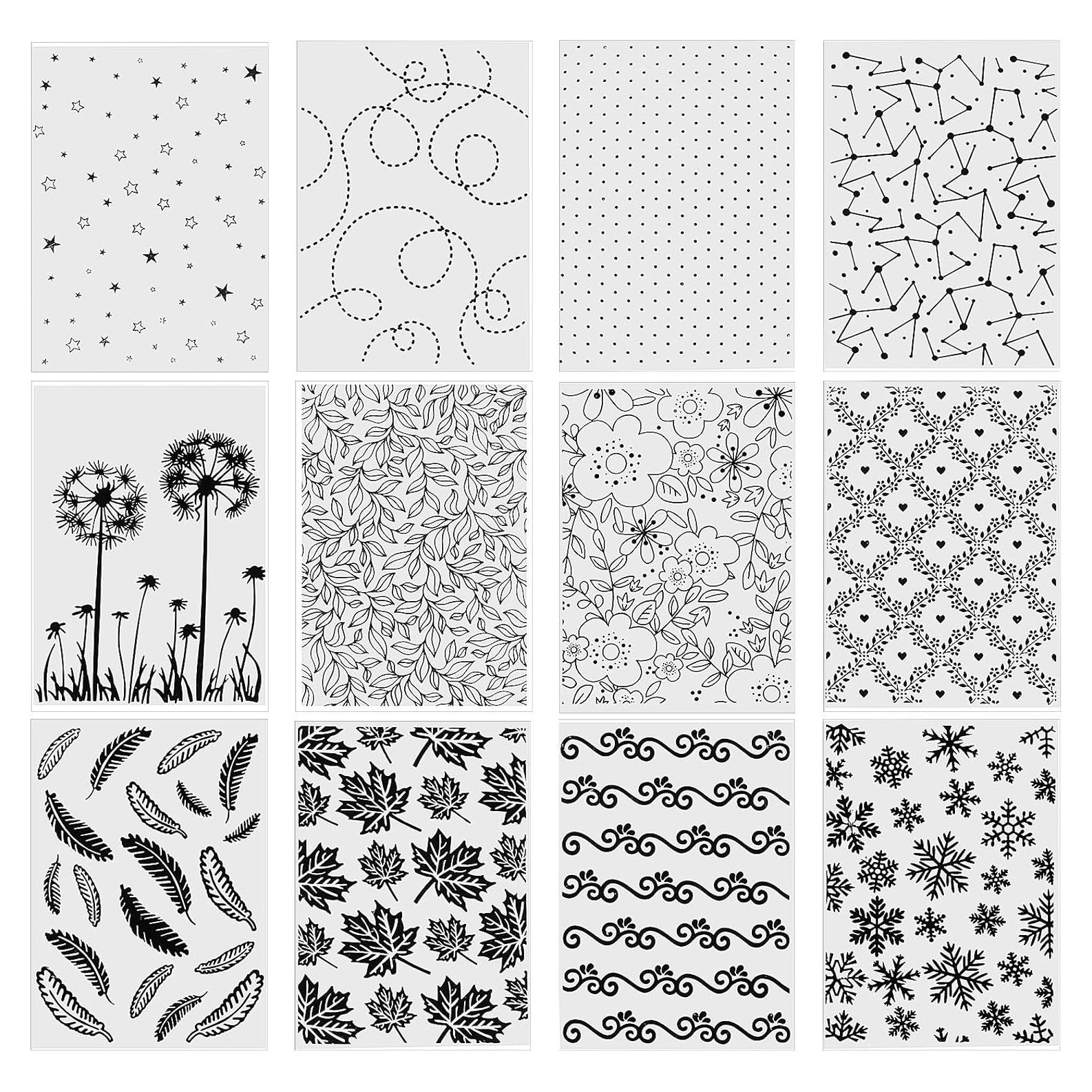 Mumufy 12 Carpetas de Relieve para Tarjetas 15x10.5cm