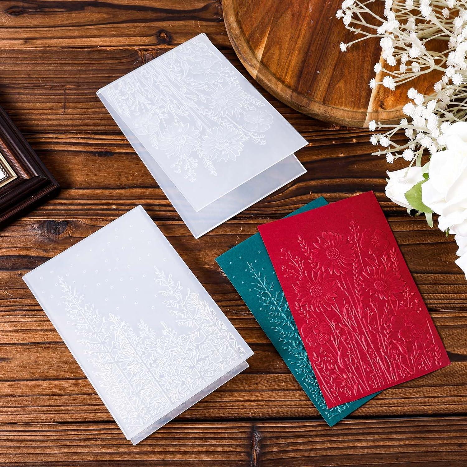 2 Carpetas de Relieve 3D Gosknor 11.4x16 cm para Scrapbooking