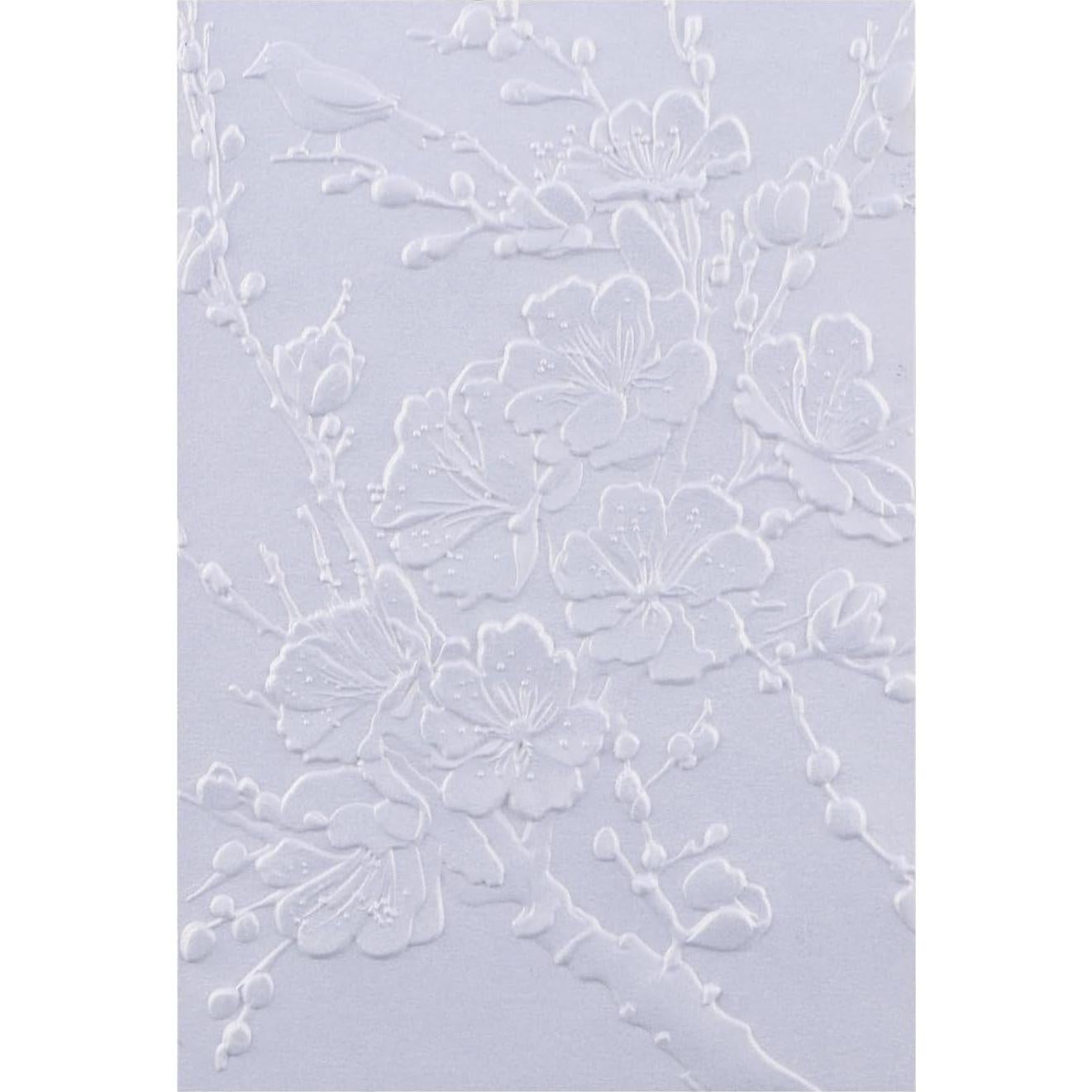 Plantilla de Relieve 3D BAOFALI Ciruelo 16x11 cm para Tarjetas